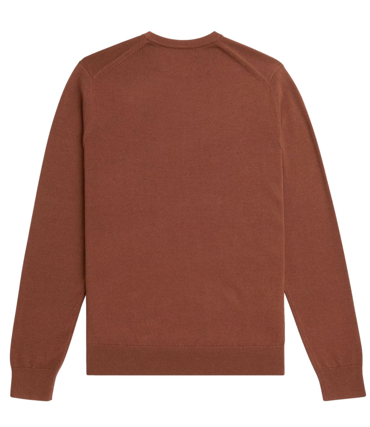 Maglione con lavorazione goffrata whisky uomo