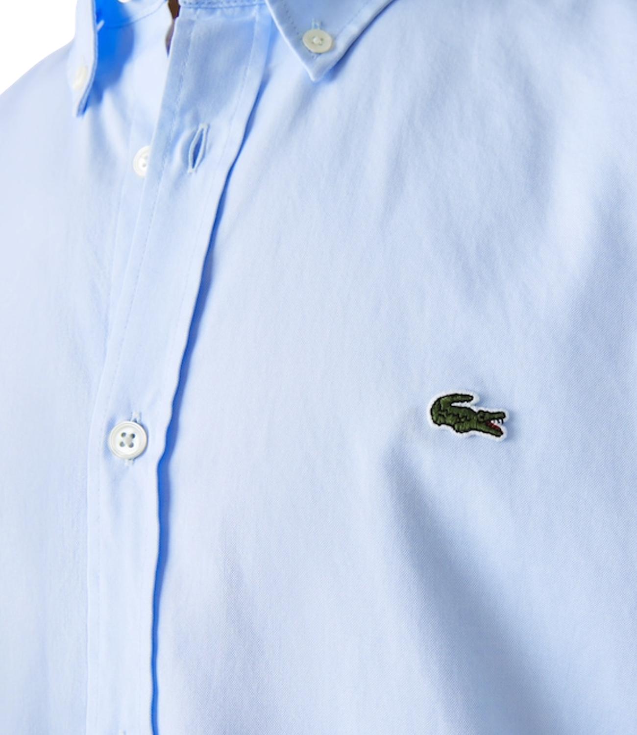 Lacoste camicia celeste classic fit