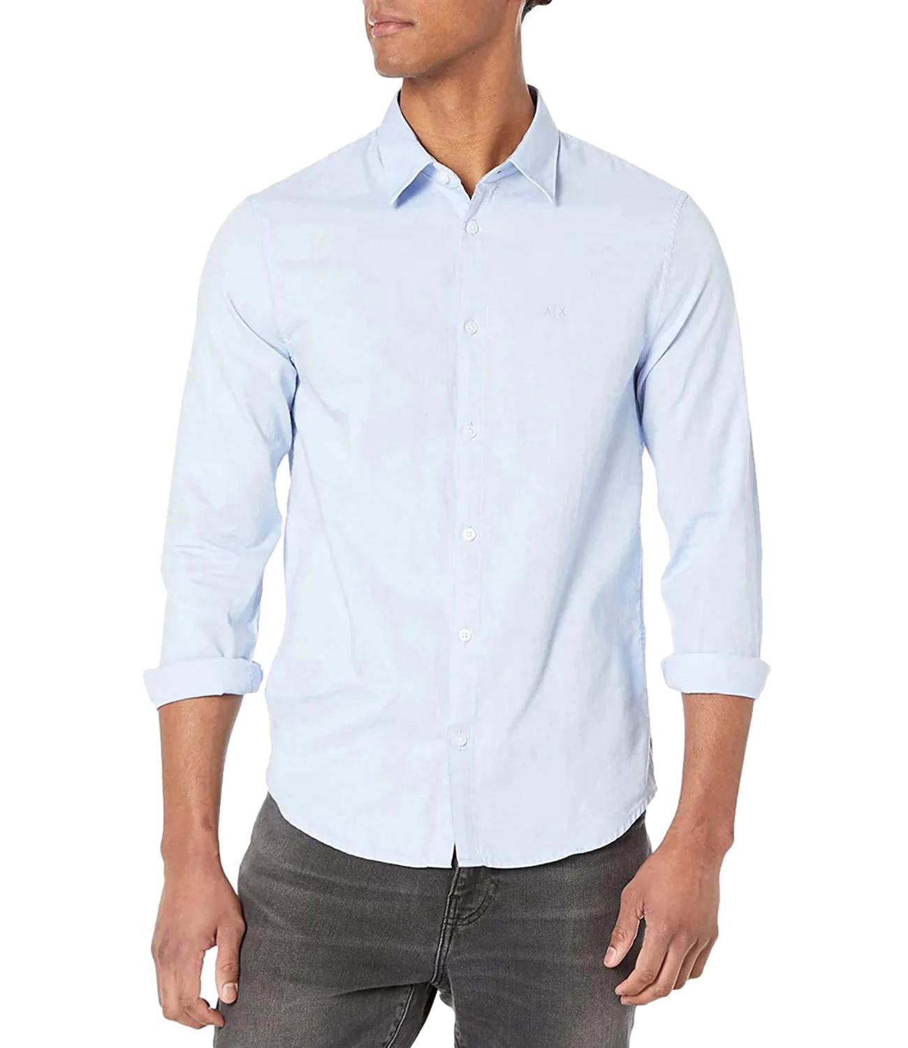 Camicia light blue oxford Armani Exchange