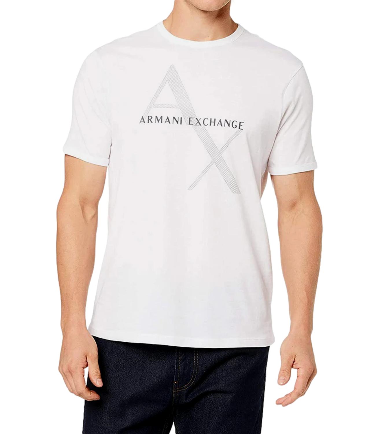 T-shirt bianca logo grande AX