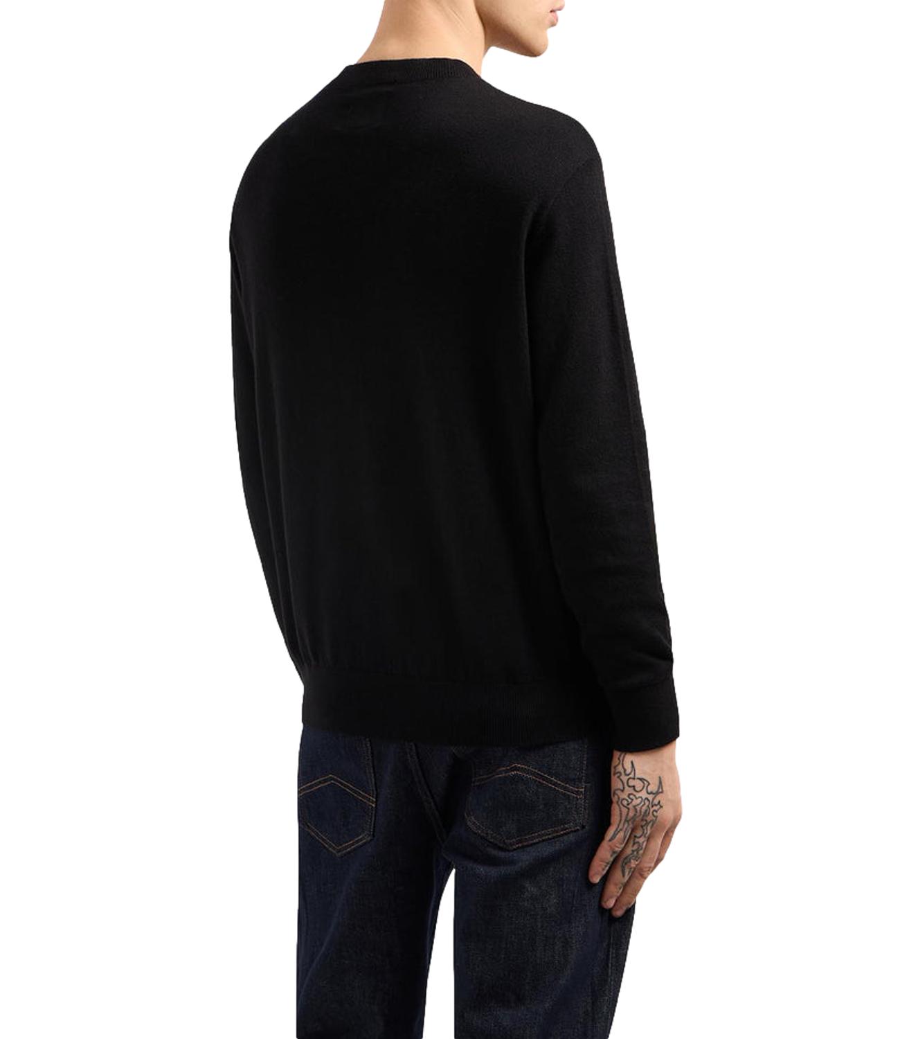 Pullover AX nero in cotone