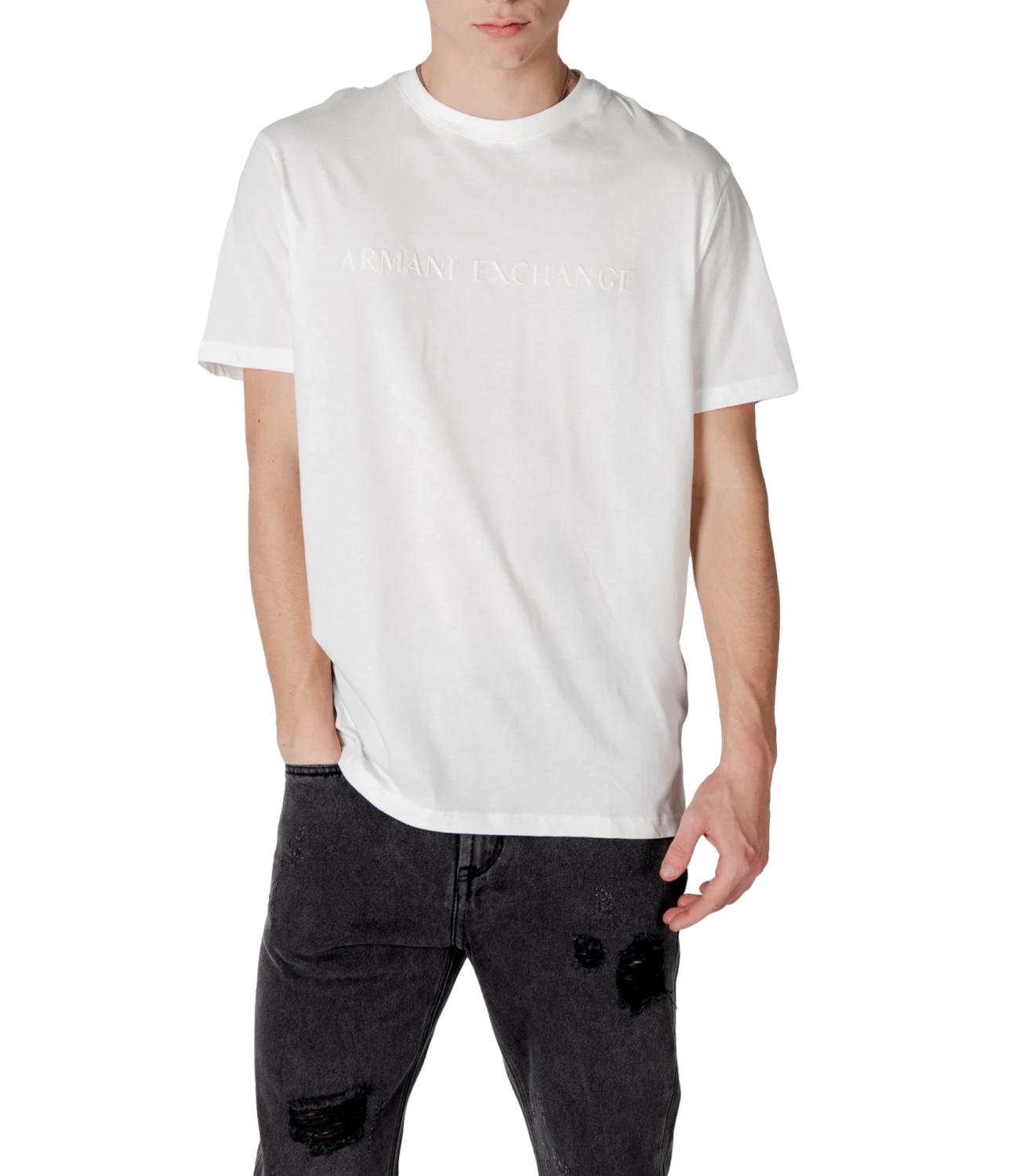 T-shirt Armani exchange uomo bianca