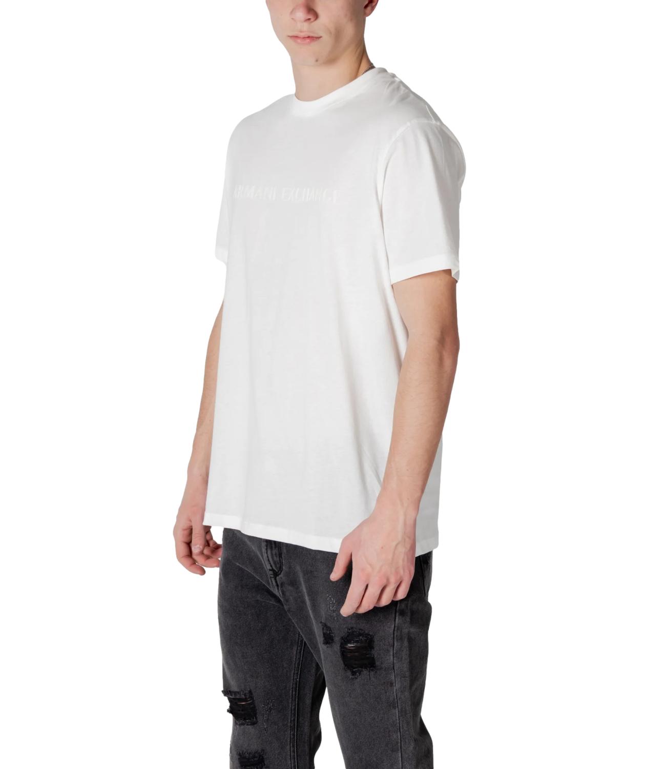 T-shirt Armani exchange uomo bianca