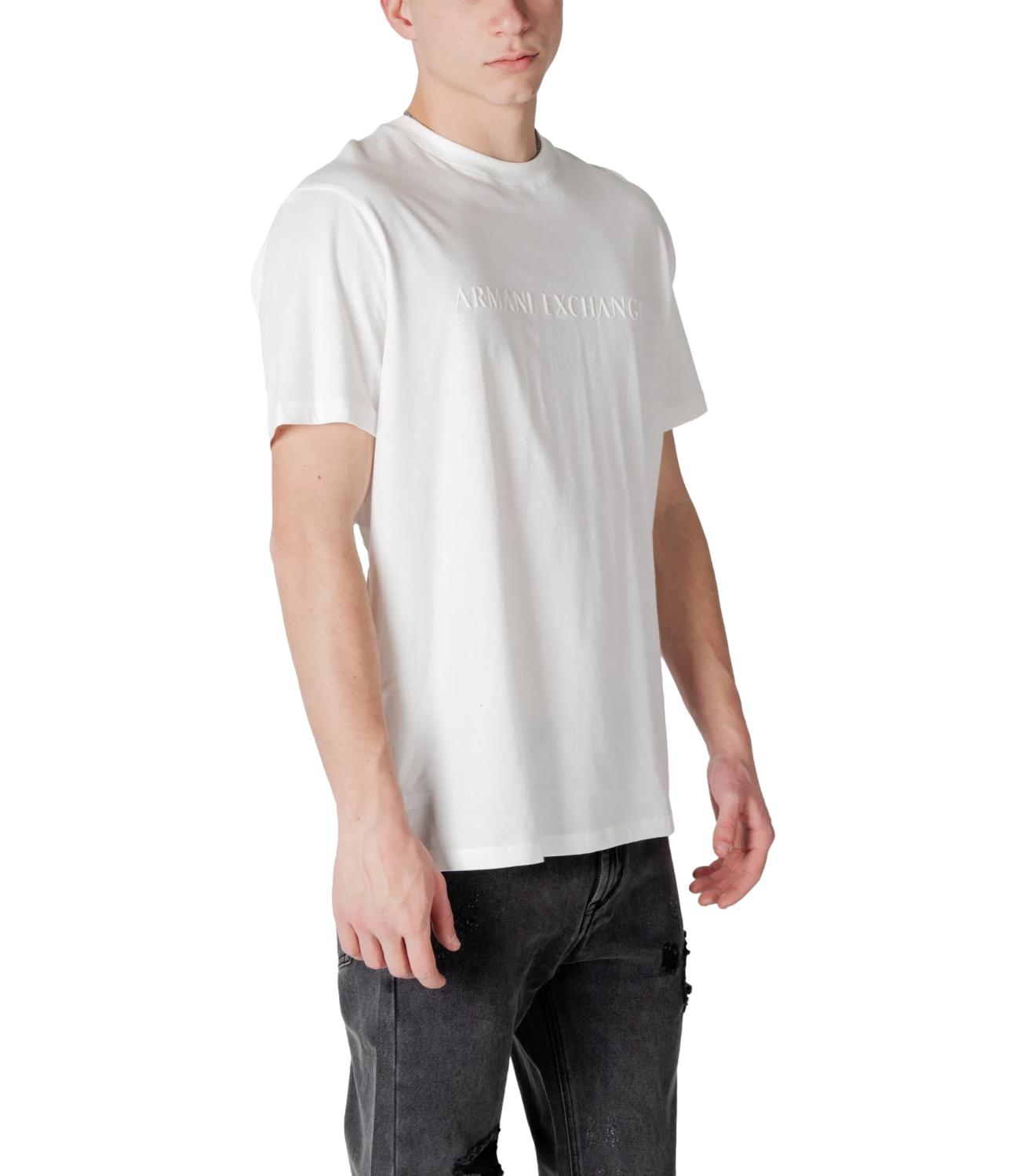 T-shirt Armani exchange uomo bianca