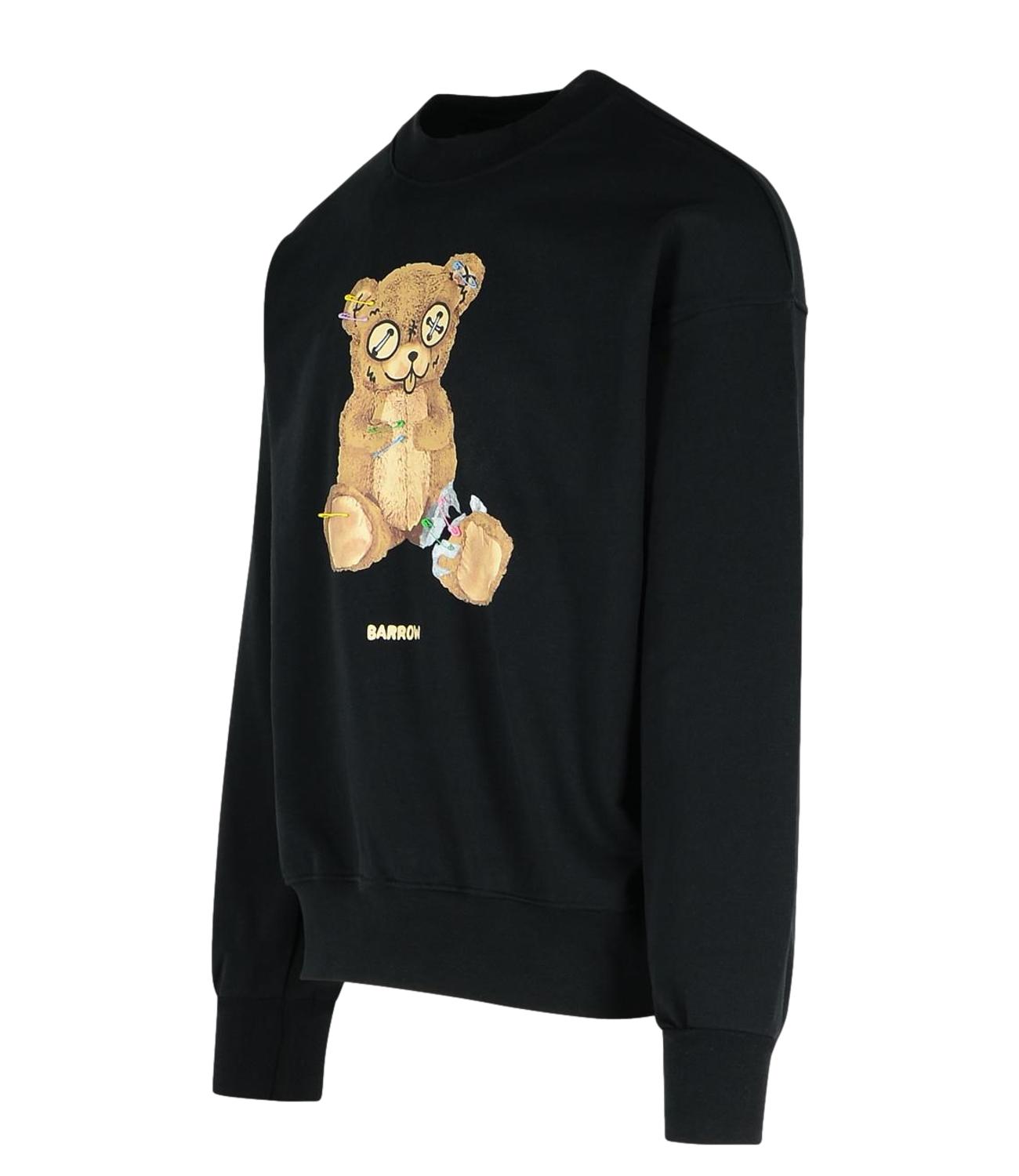 Sweatshirt unisex nera orso