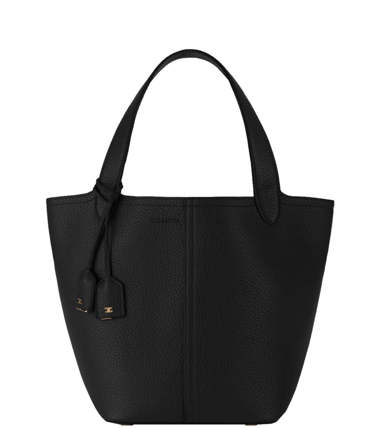 Elisabetta Franchi borsa tote nera donna