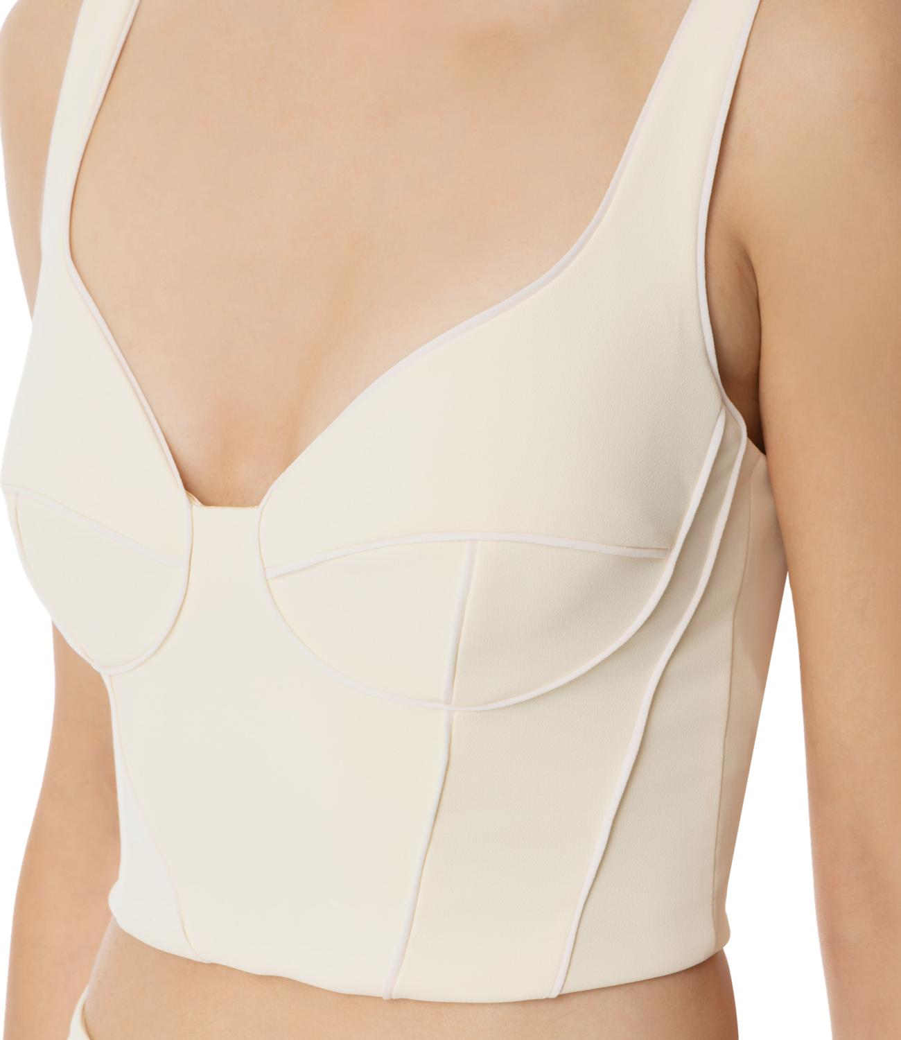 Elisabetta Franchi top lemonade/burro donna