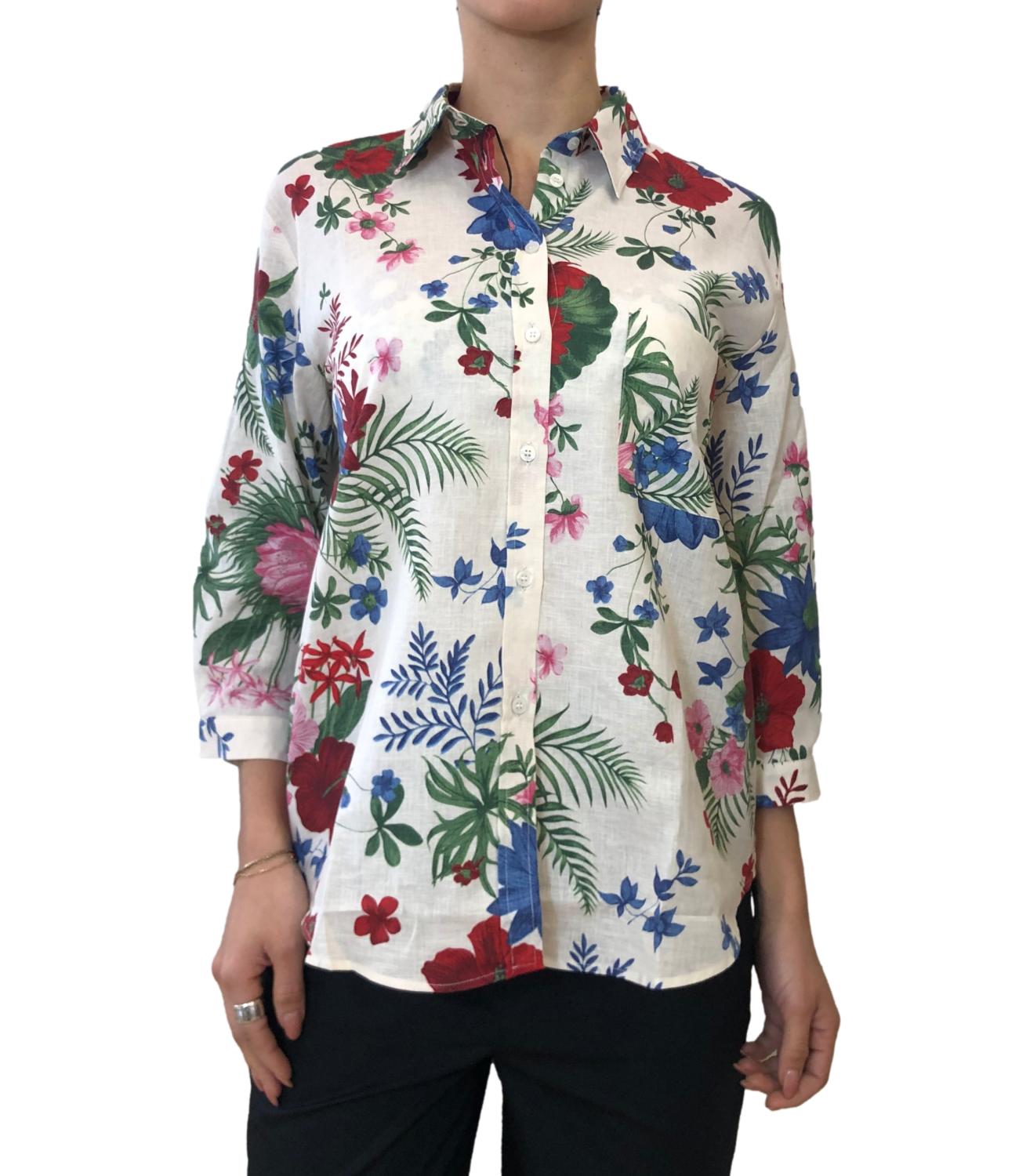 Emme Marella Camicia Boboli Sabbia Tropicale Donna