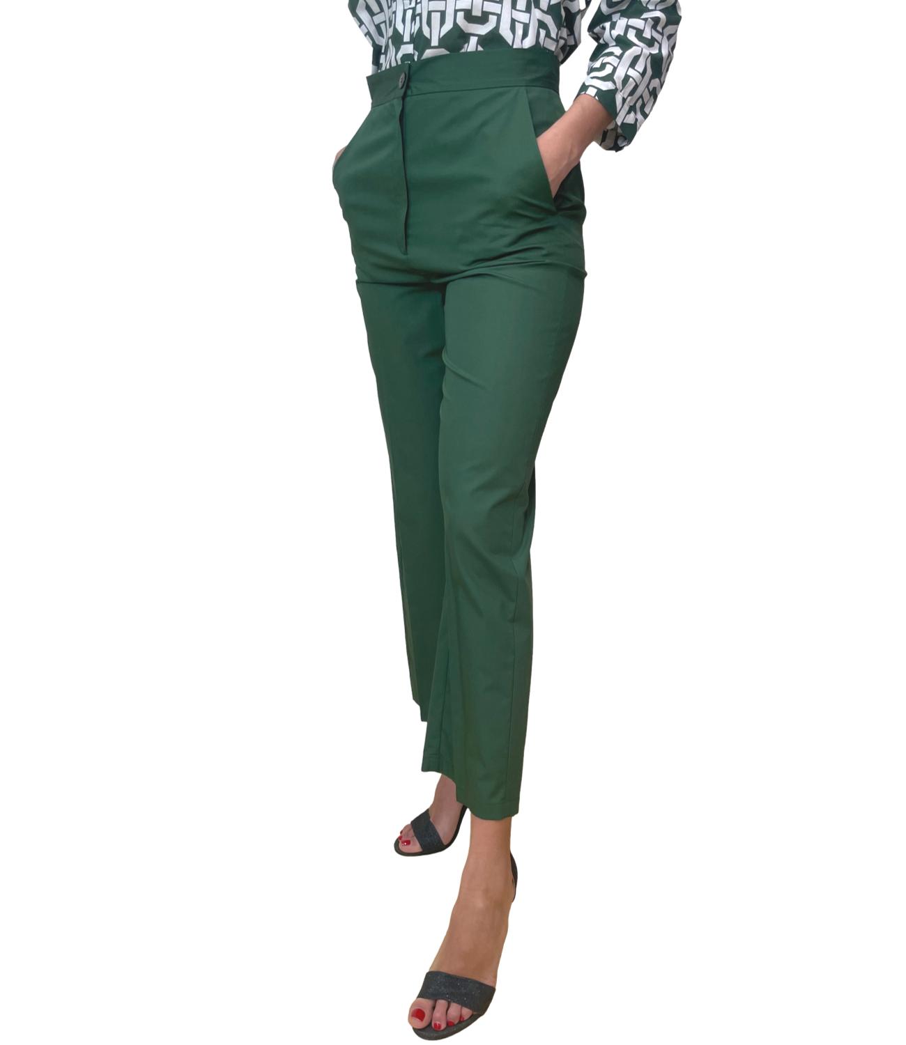 Emme Marella Pantalone Trina Verde Donna