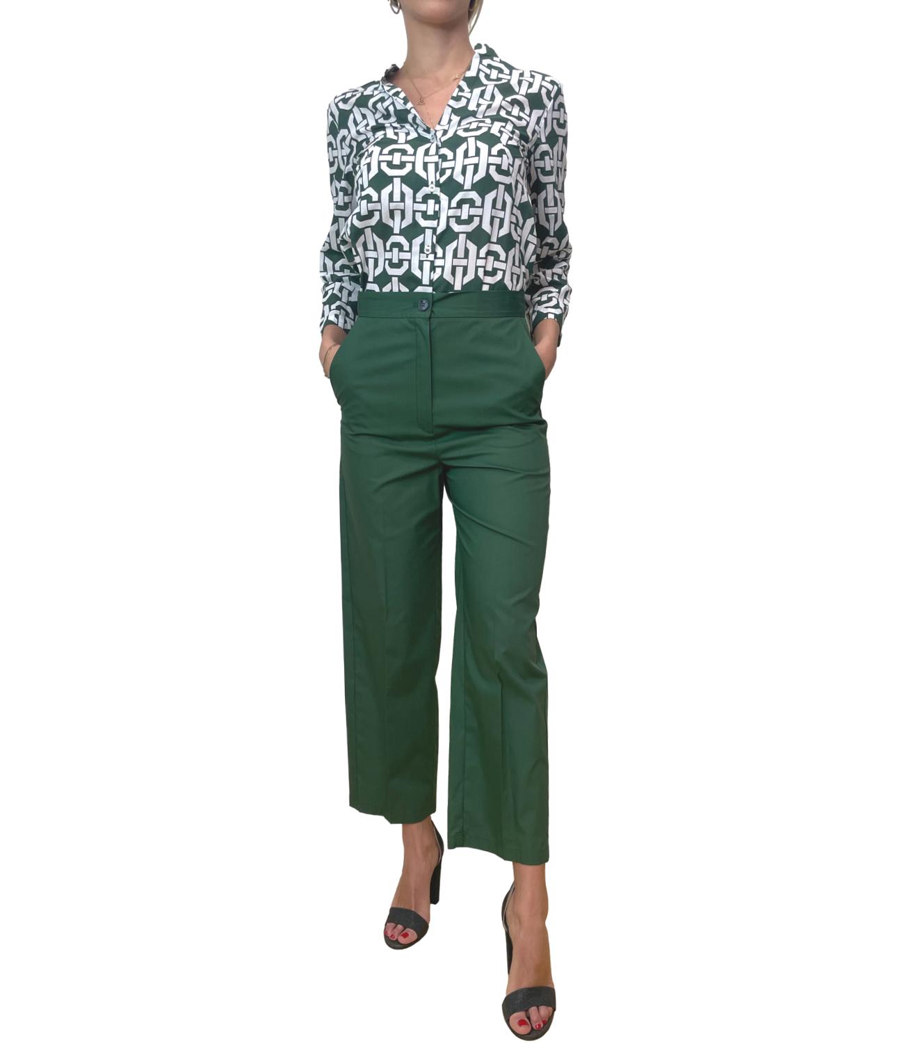 Emme Marella Pantalone Trina Verde Donna