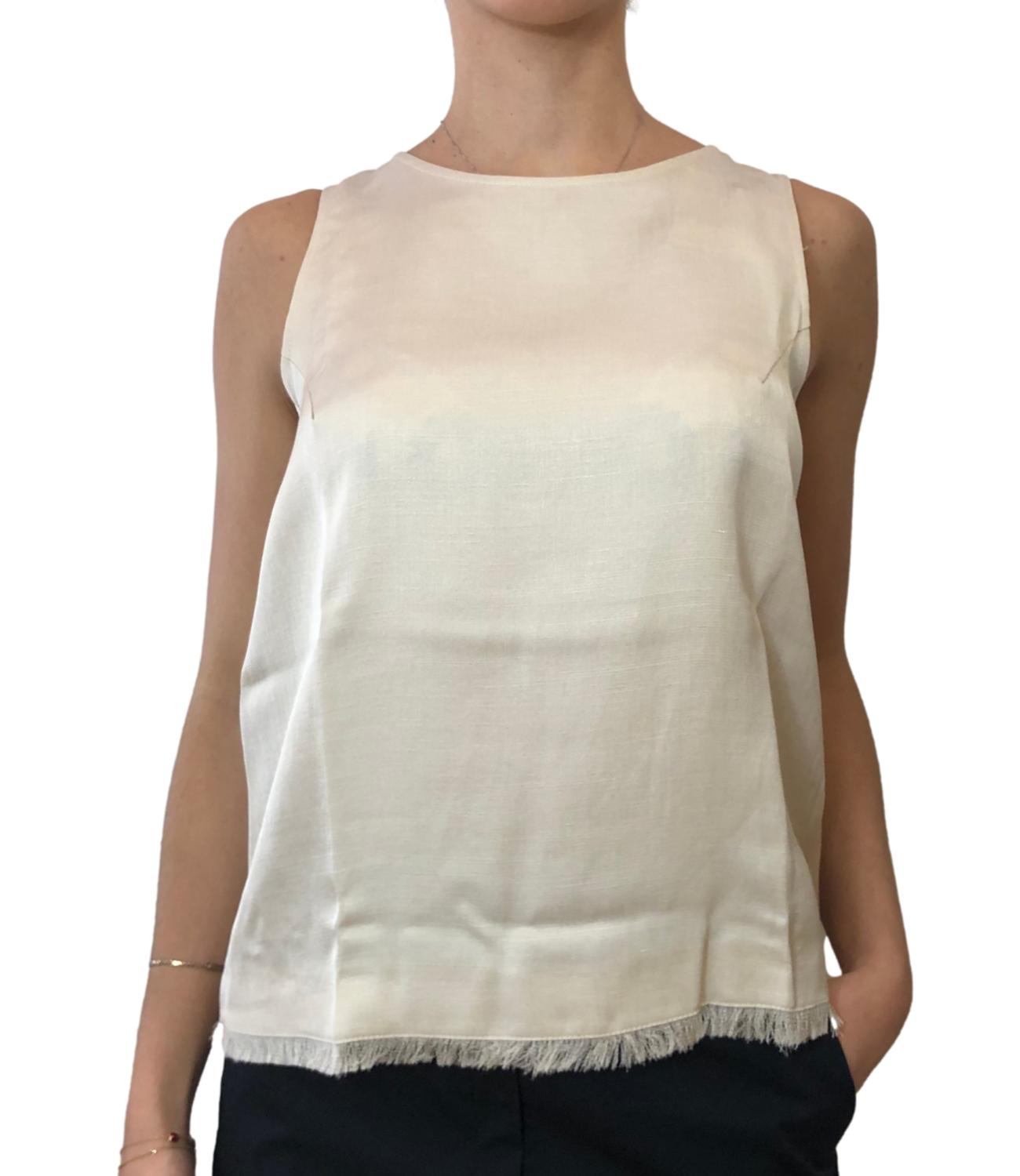 Emme Marella Top Platino Beige Donna