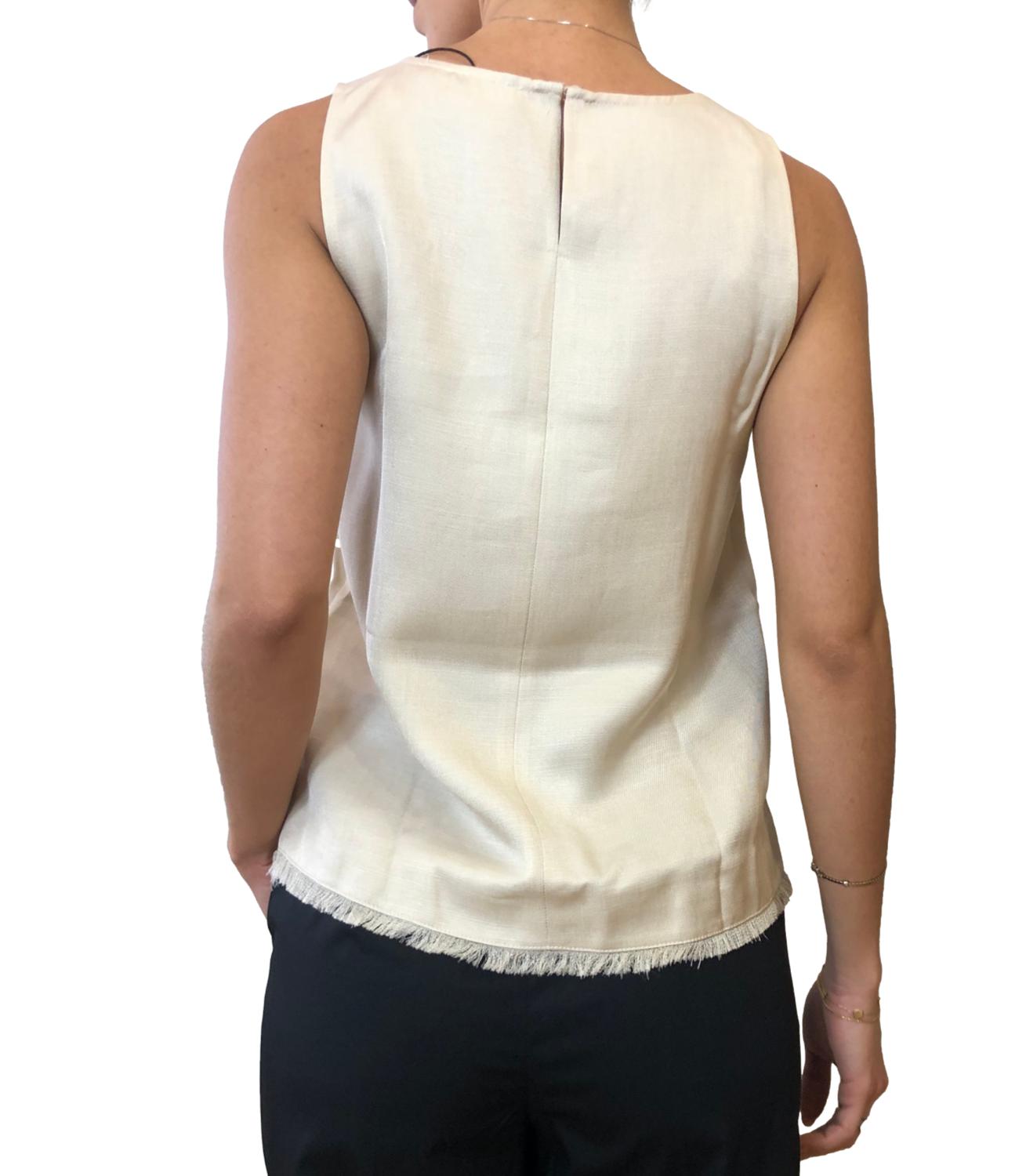 Emme Marella Top Platino Beige Donna