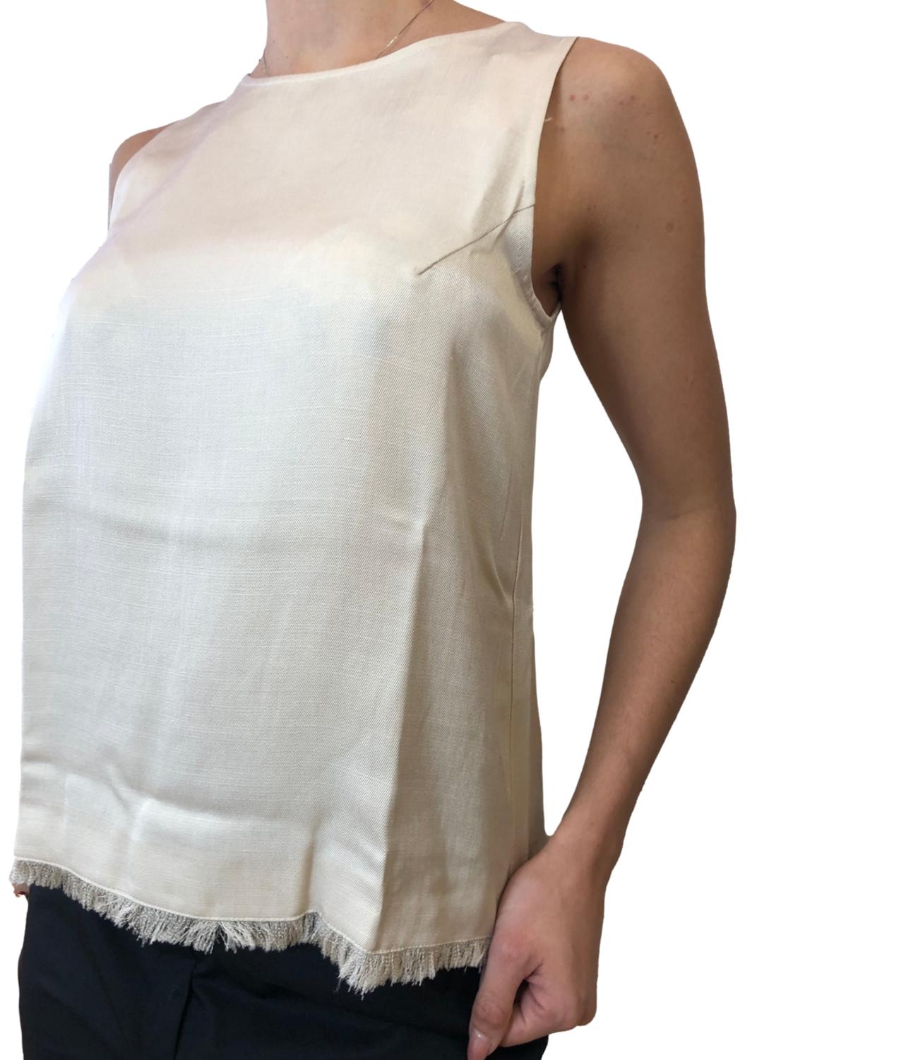 Emme Marella Top Platino Beige Donna