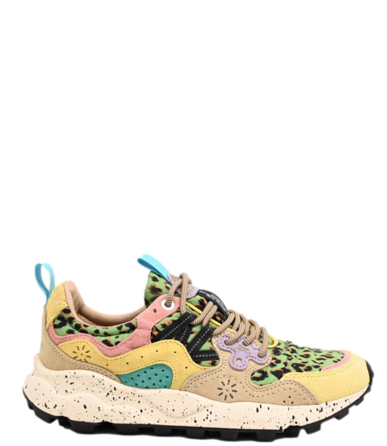 Flower Mountain sneakers YAMANO 3 suede leo beige donna