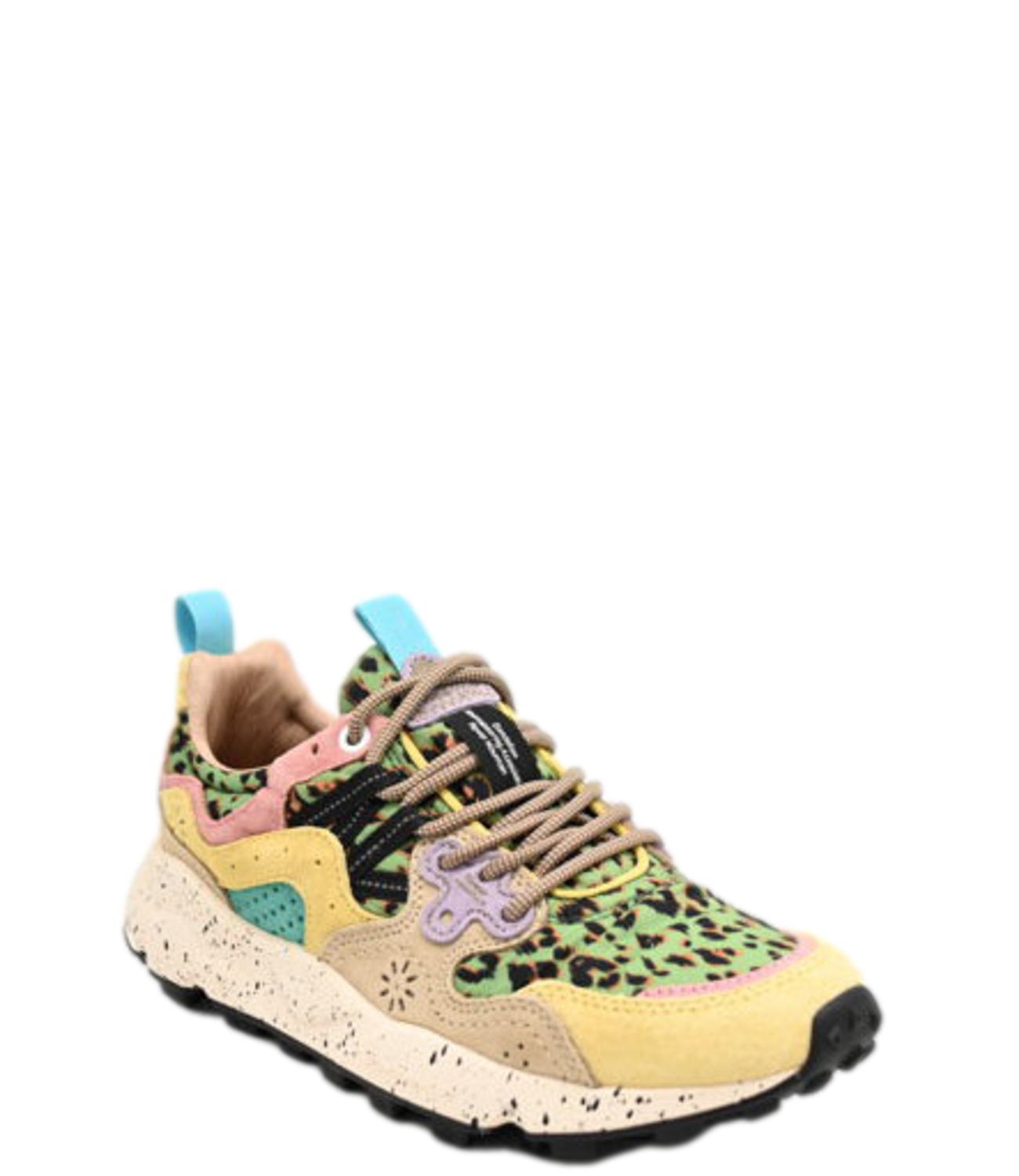 Flower Mountain sneakers YAMANO 3 suede leo beige donna