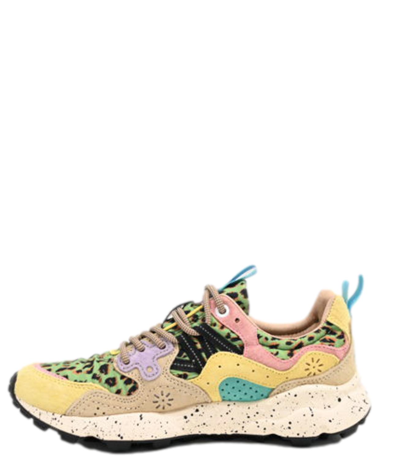 Flower Mountain sneakers YAMANO 3 suede leo beige donna