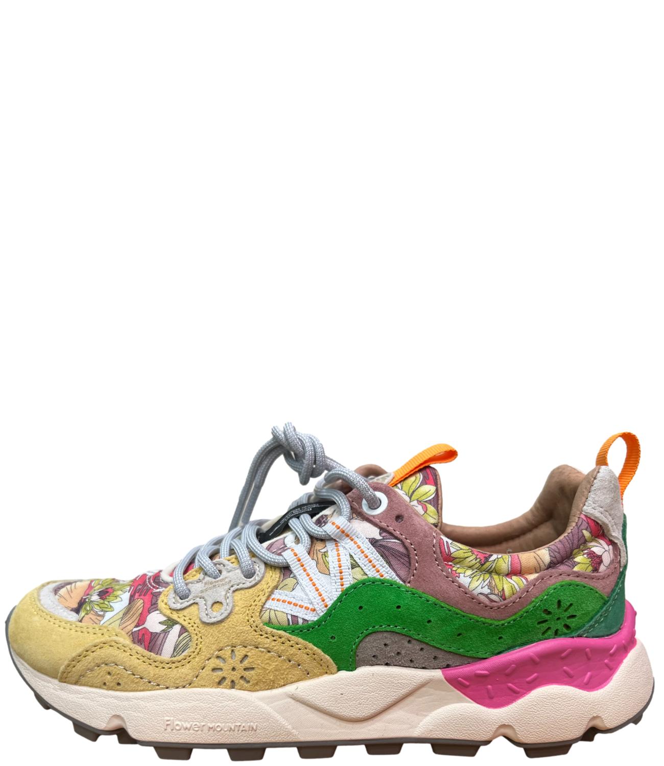 Flower Mountain sneakers YAMANO 3 suede salmon donna