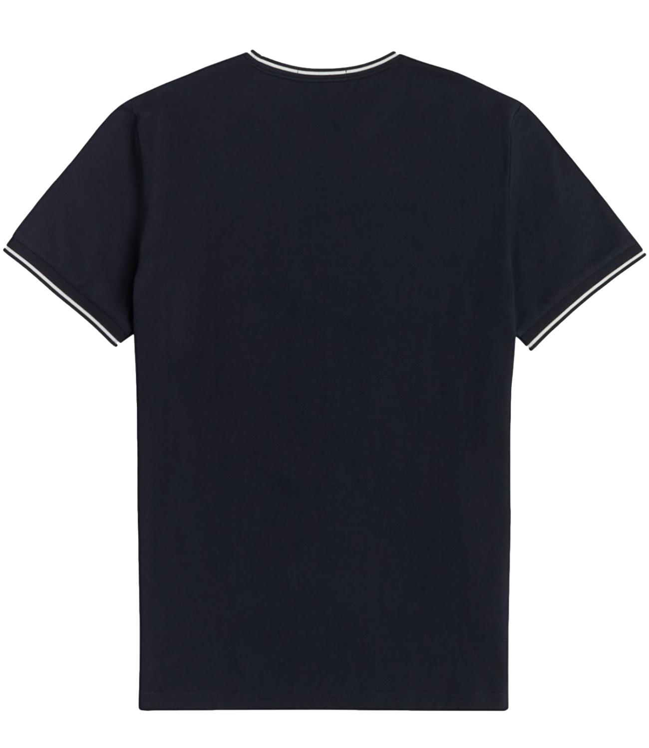 T-shirt Fred Perry twin tipped girocollo blu