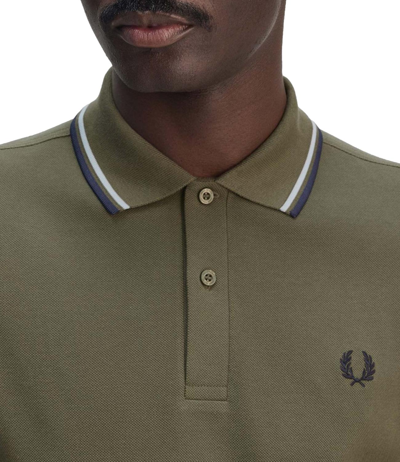 Polo uomo verde militare