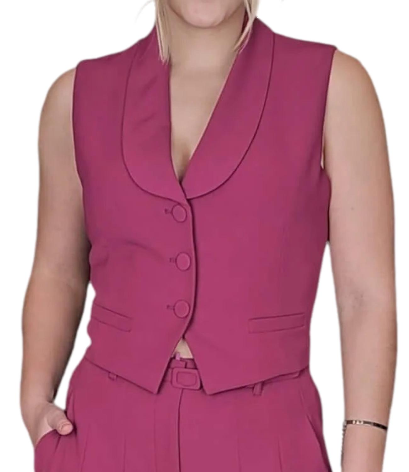 Imperial Gilet Magenta Donna