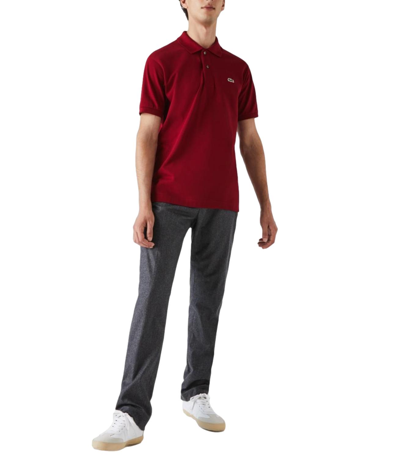 Polo Lacoste uomo rosso bordeaux 1212 476