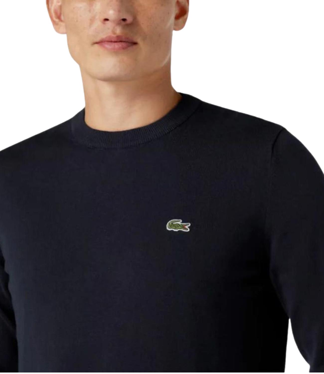 Pullover Lacoste blu cotone