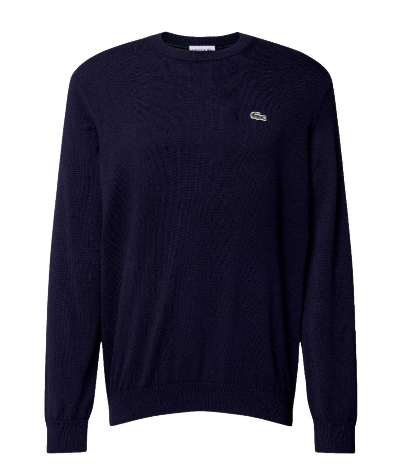 Pullover Lacoste blu cotone