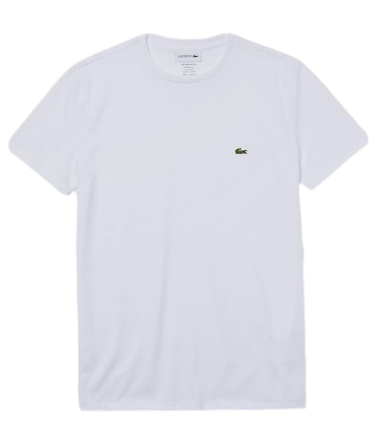 T-shirt Lacoste bianca in cotone