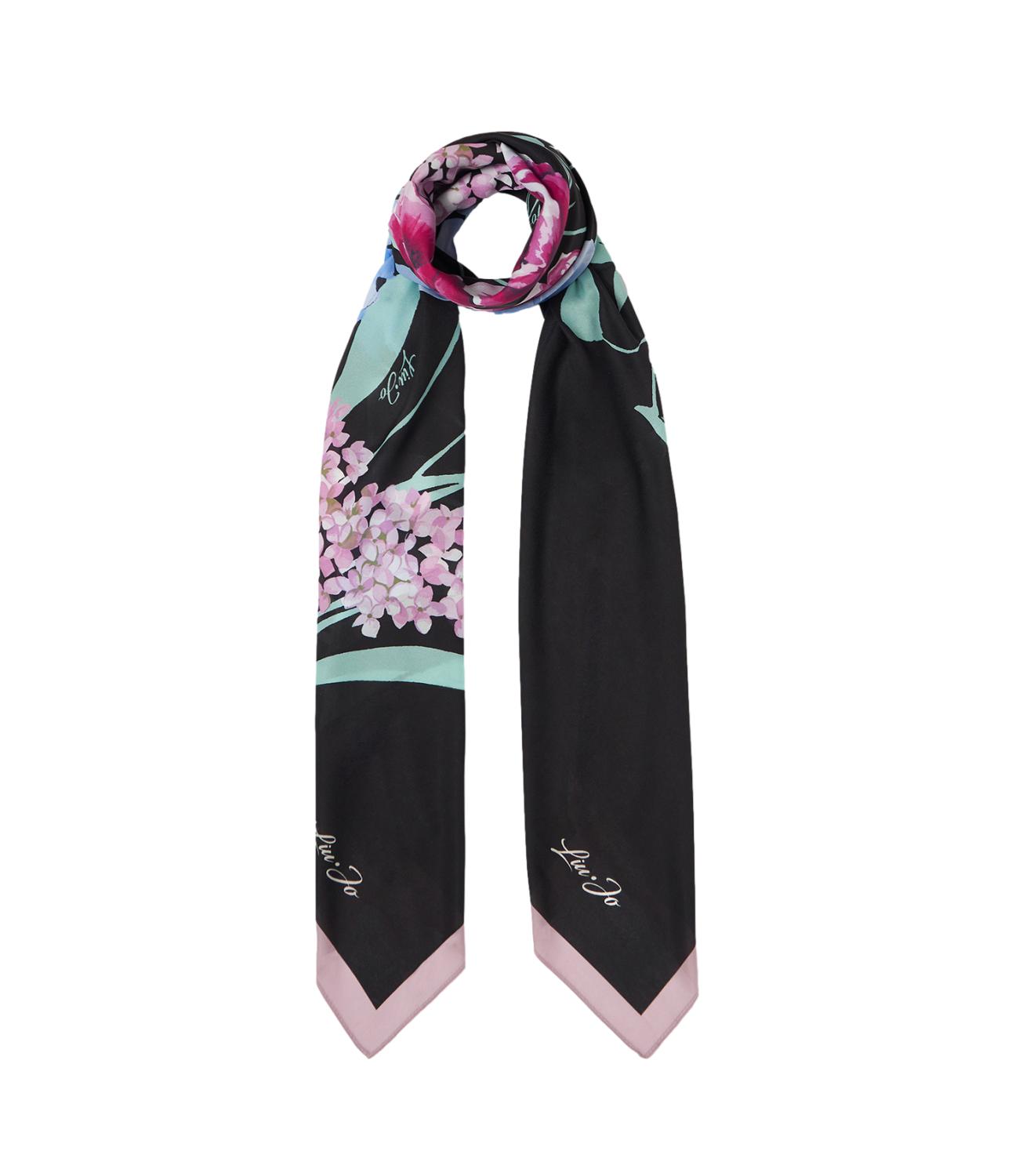 Liu Jo foulard nero a fiori donna