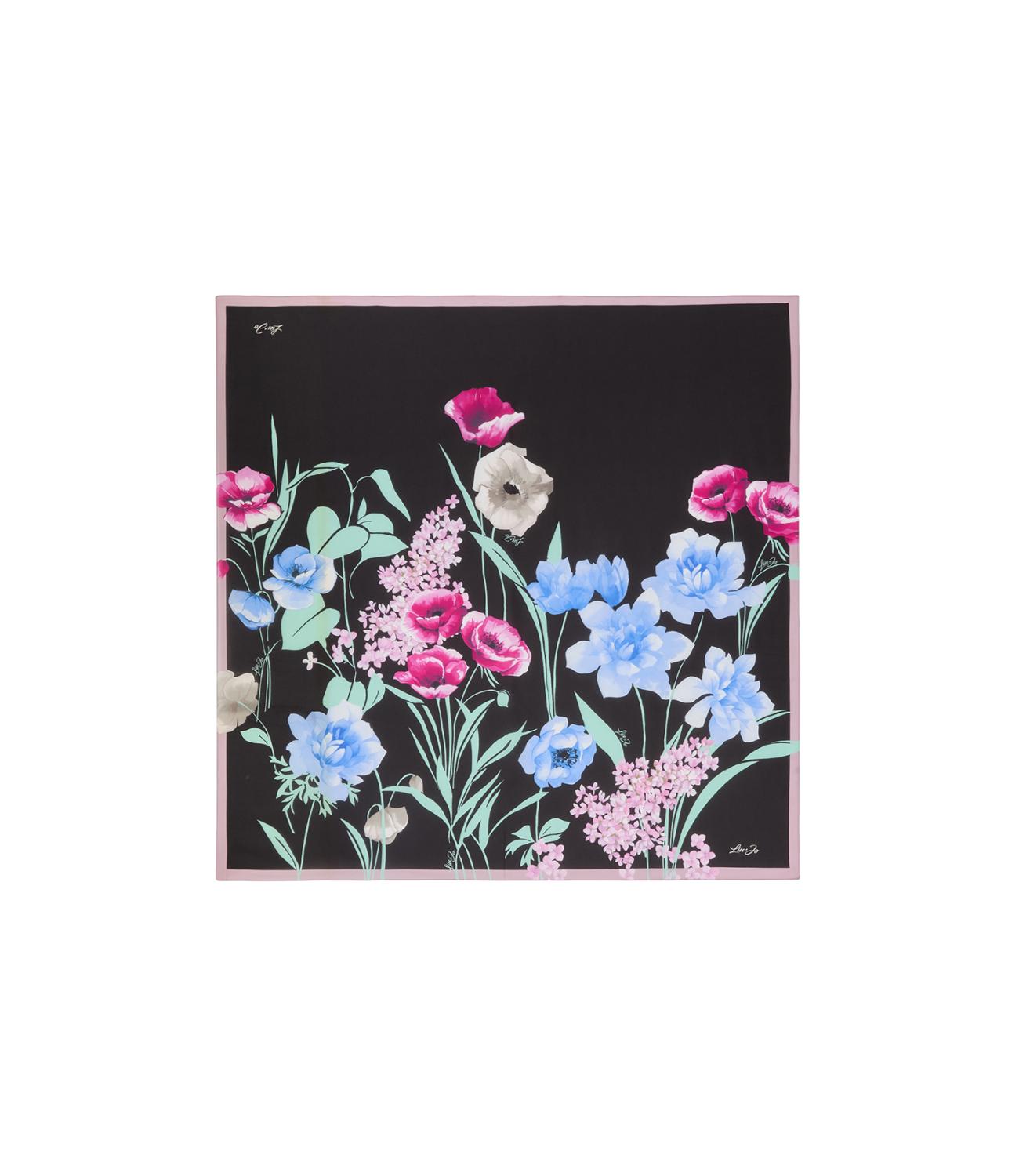 Liu Jo foulard nero a fiori donna