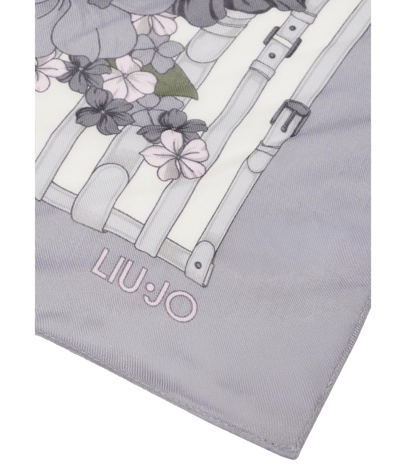 Liu Jo foulard nero a fiori donna