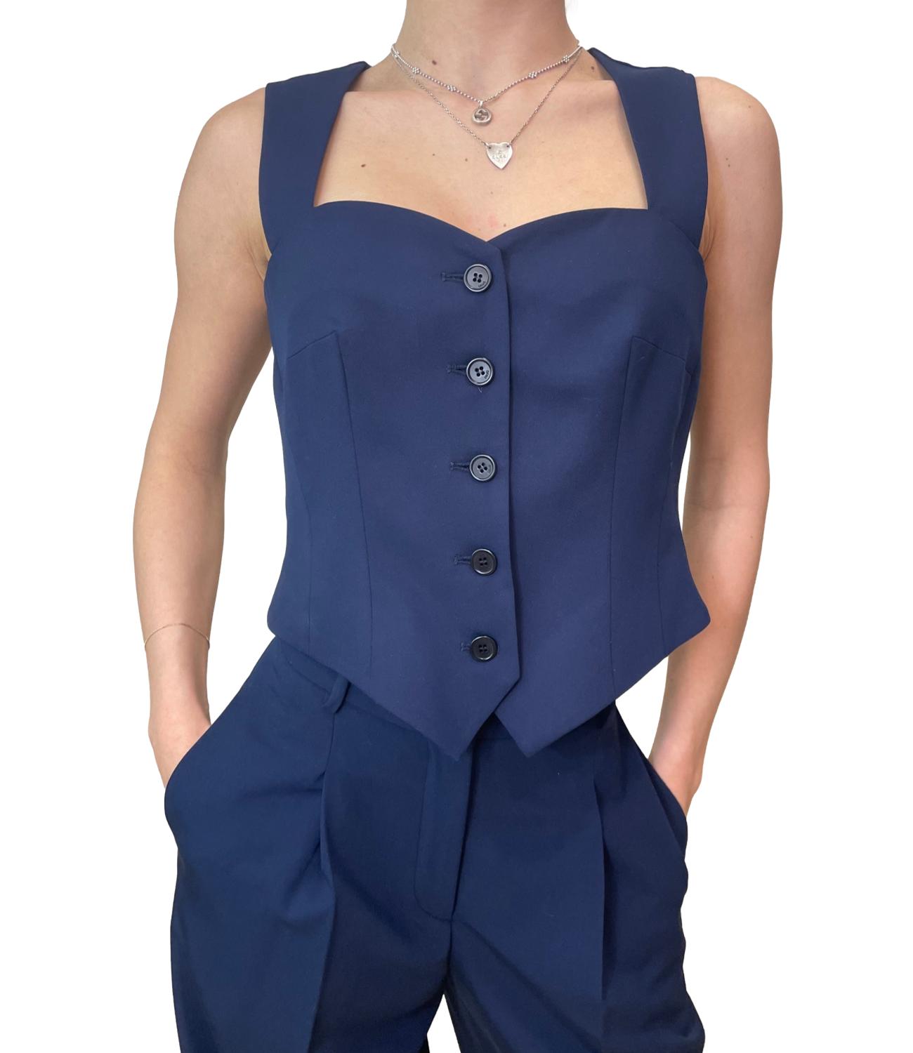 Liu Jo Gilet Blu Navy Donna