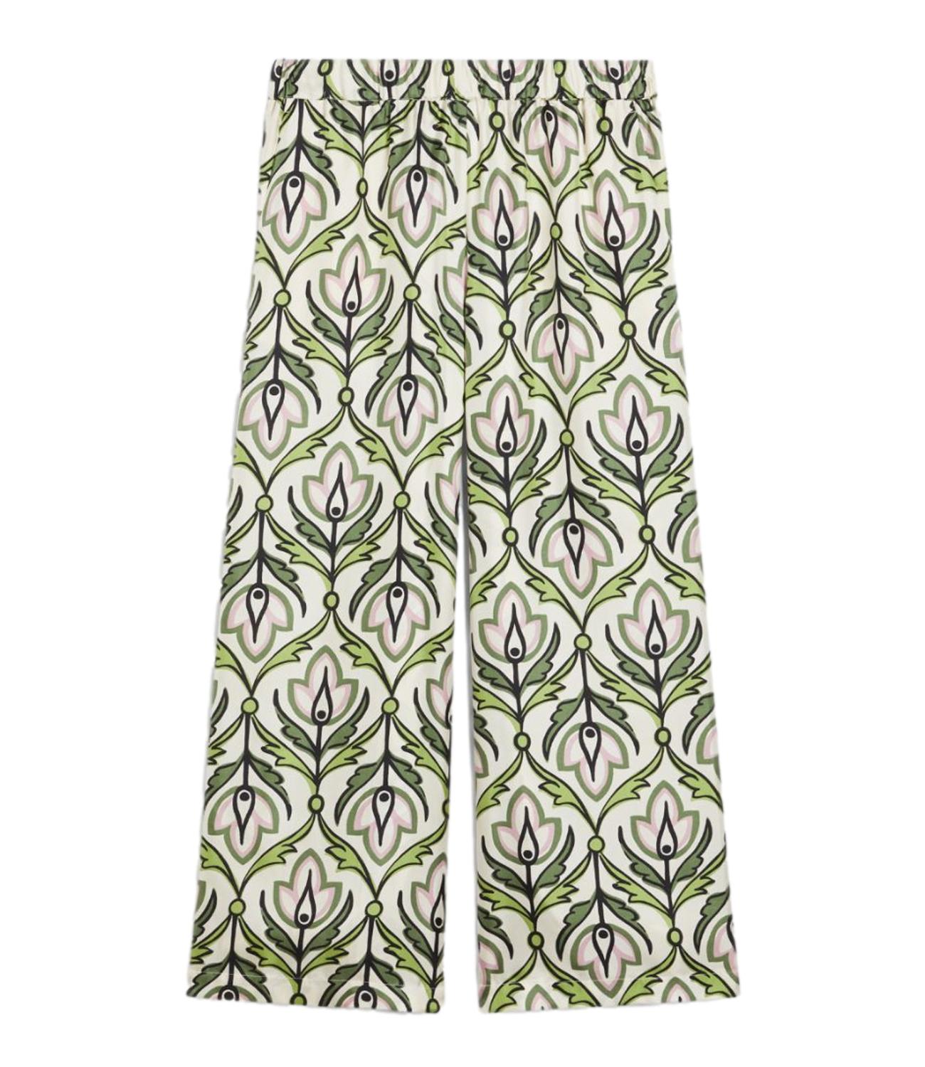 Max Mara Weekend pantalone EUSEBIO stampa verde donna