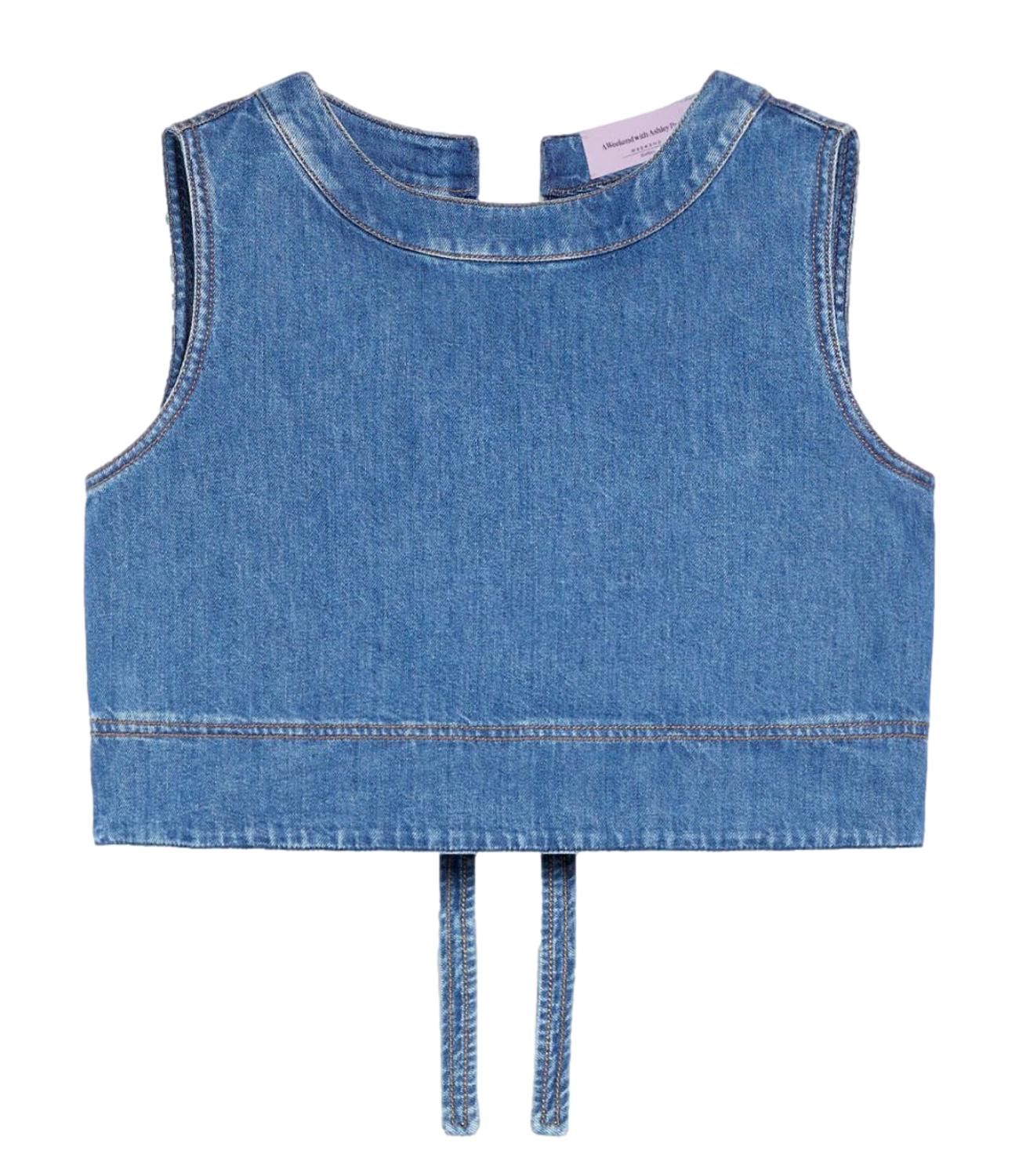 Max Mara Weekend top MAGIA blu denim donna