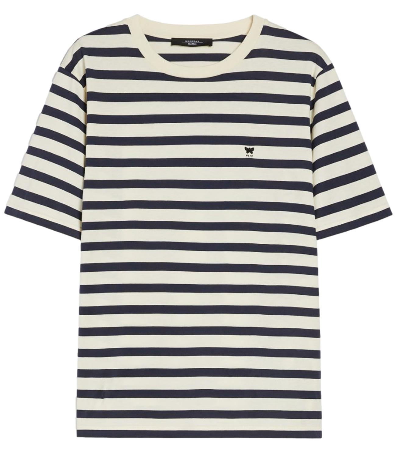 Max Mara Weekend T-Shirt SATRAPO Avorio /Blu Donna