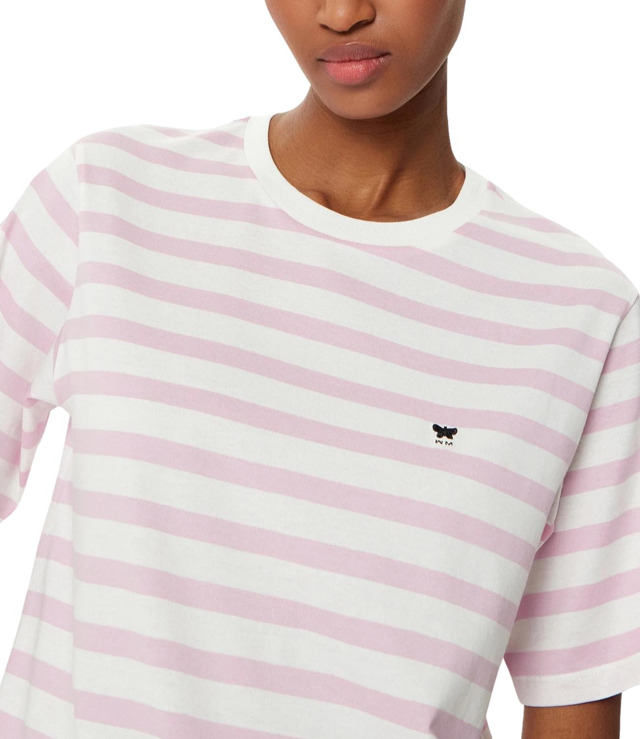 Max Mara Weekend T-shirt SATRAPO Bianco/Rosa Donna