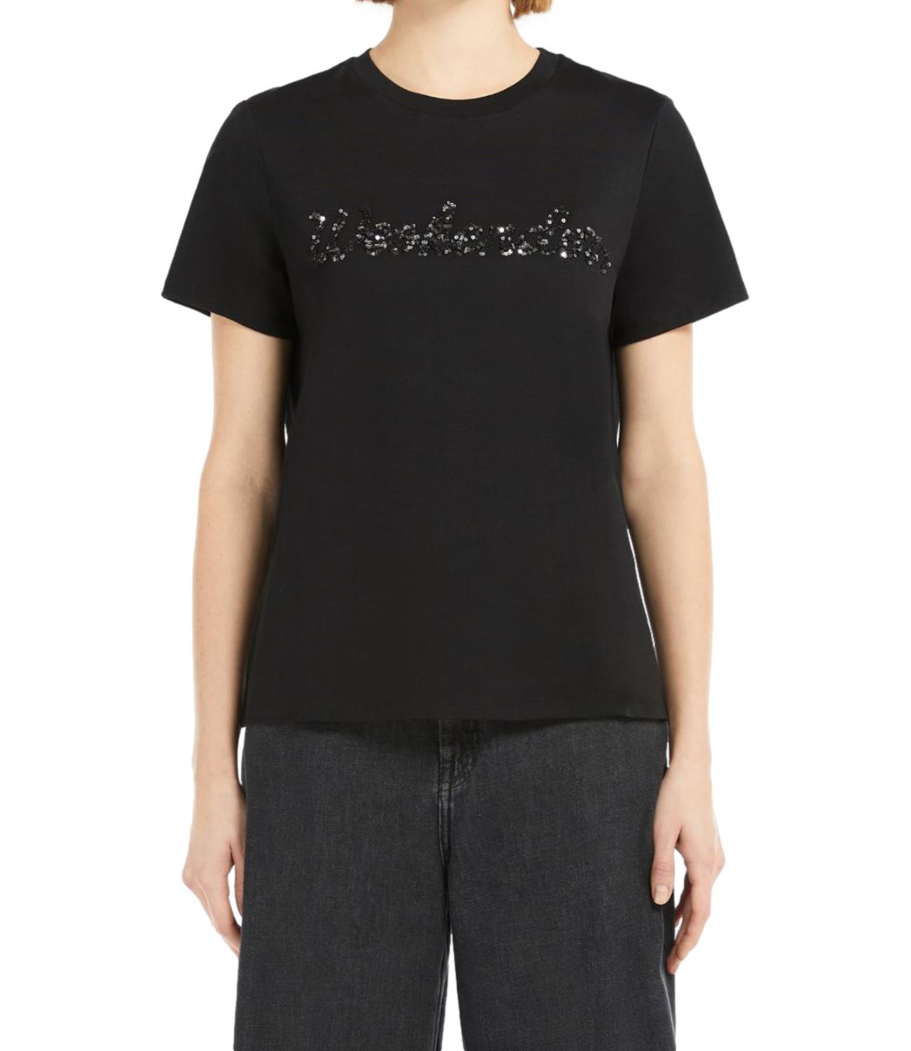 Max Mara Weekend t-shirt VELLO nera donna