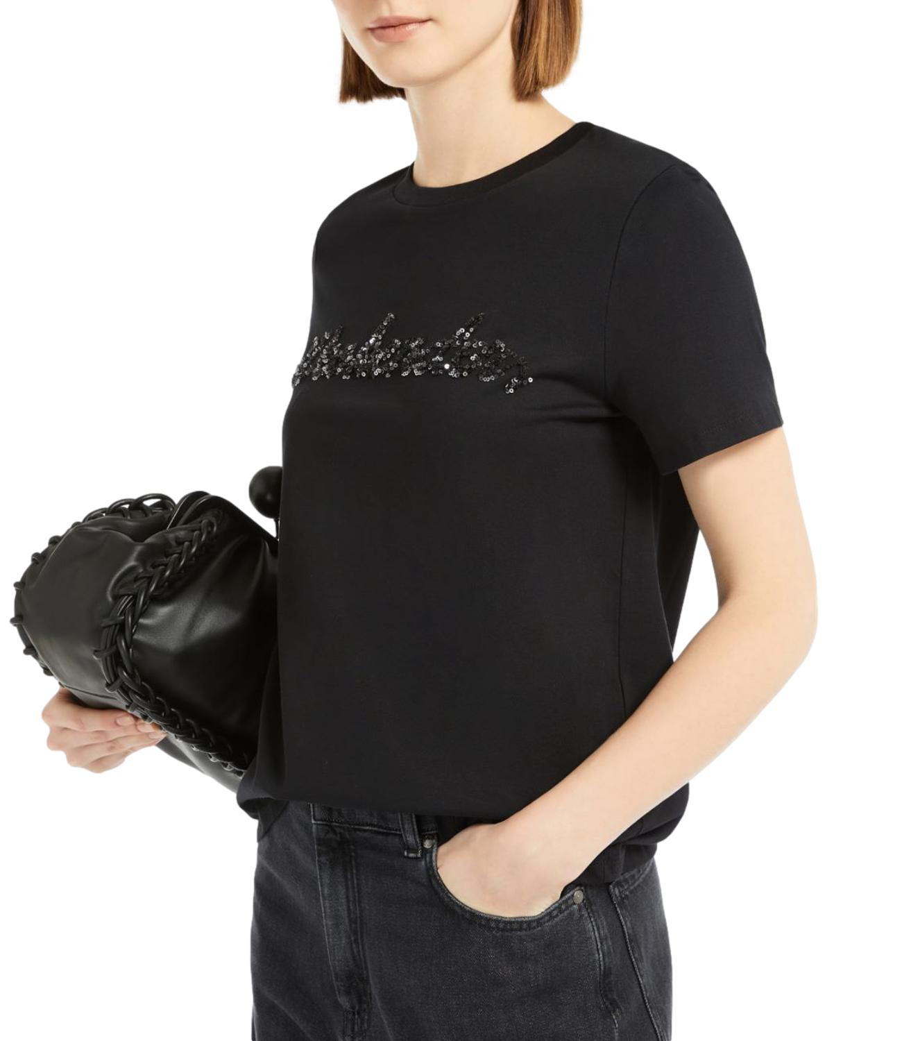 Max Mara Weekend t-shirt VELLO nera donna