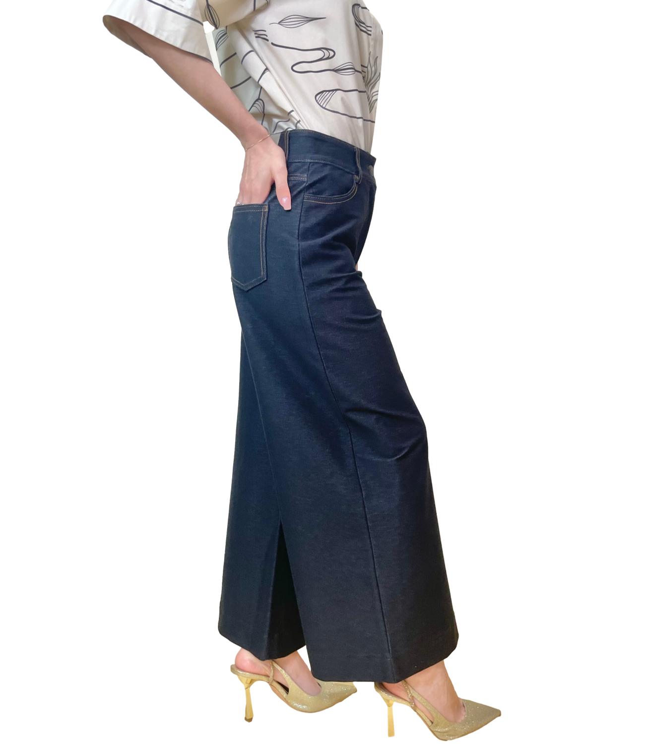 MM Pantalone Fausto Blu Donna