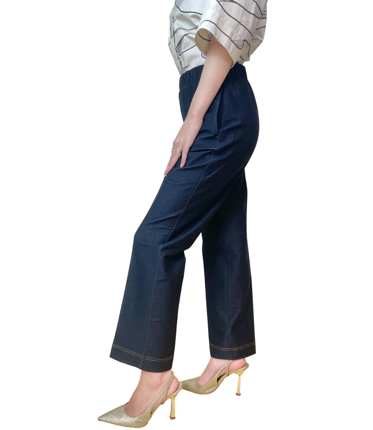 MM Pantalone Ombra Blu Donna