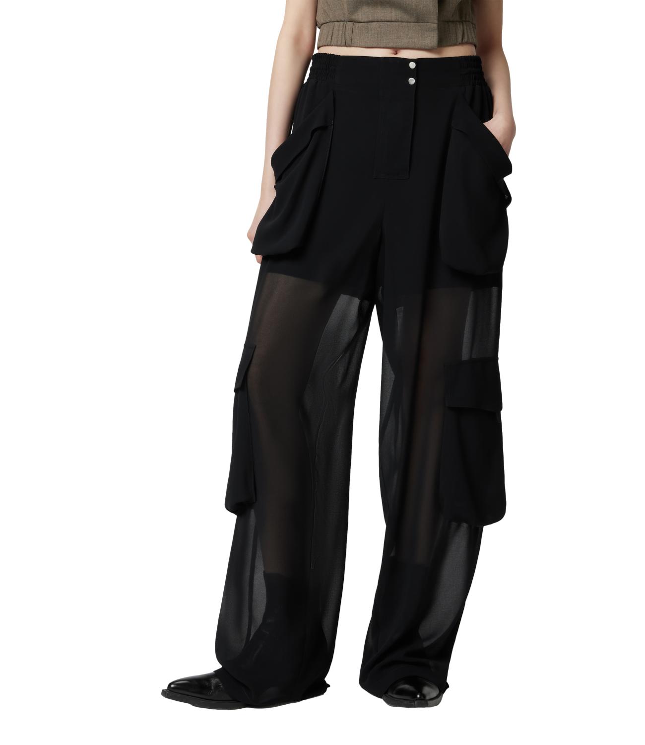 Pinko pantalone SOTTOCASA nero limousine donna