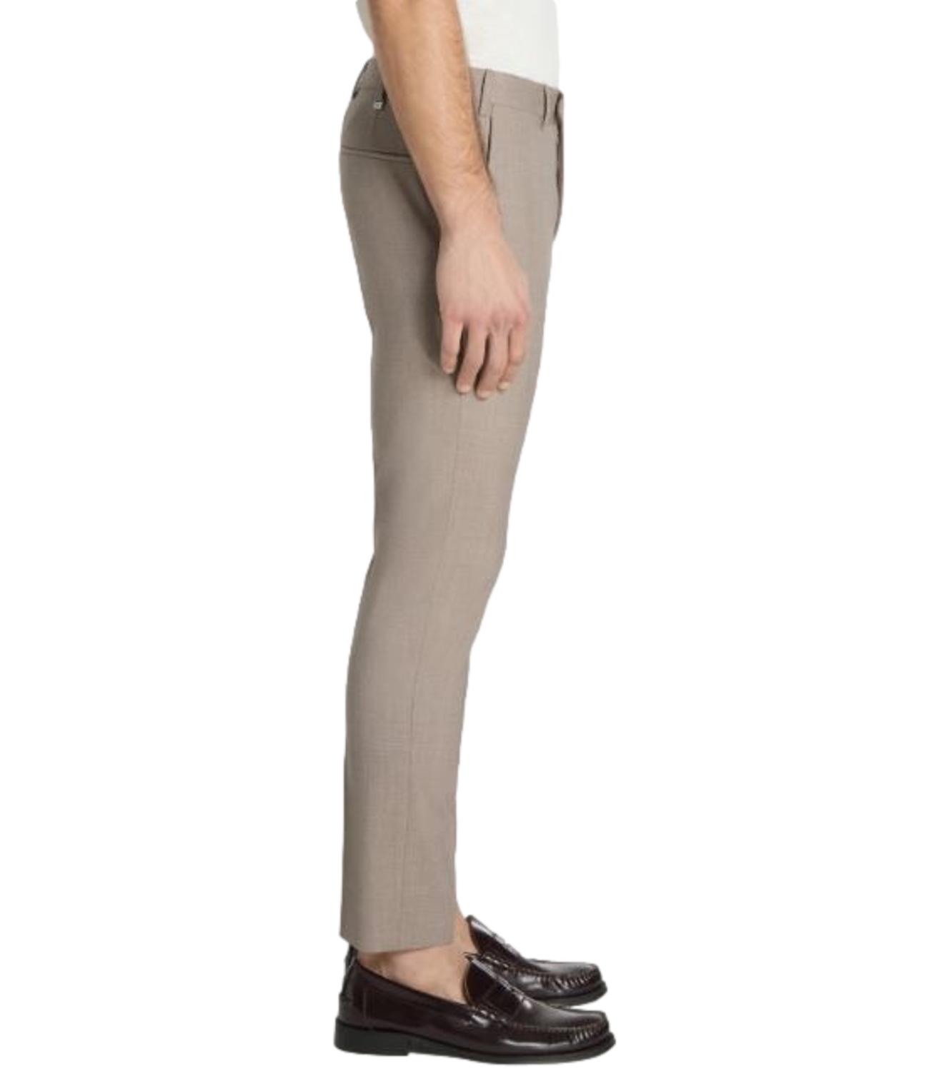 Pantalone Uomo beige in lana