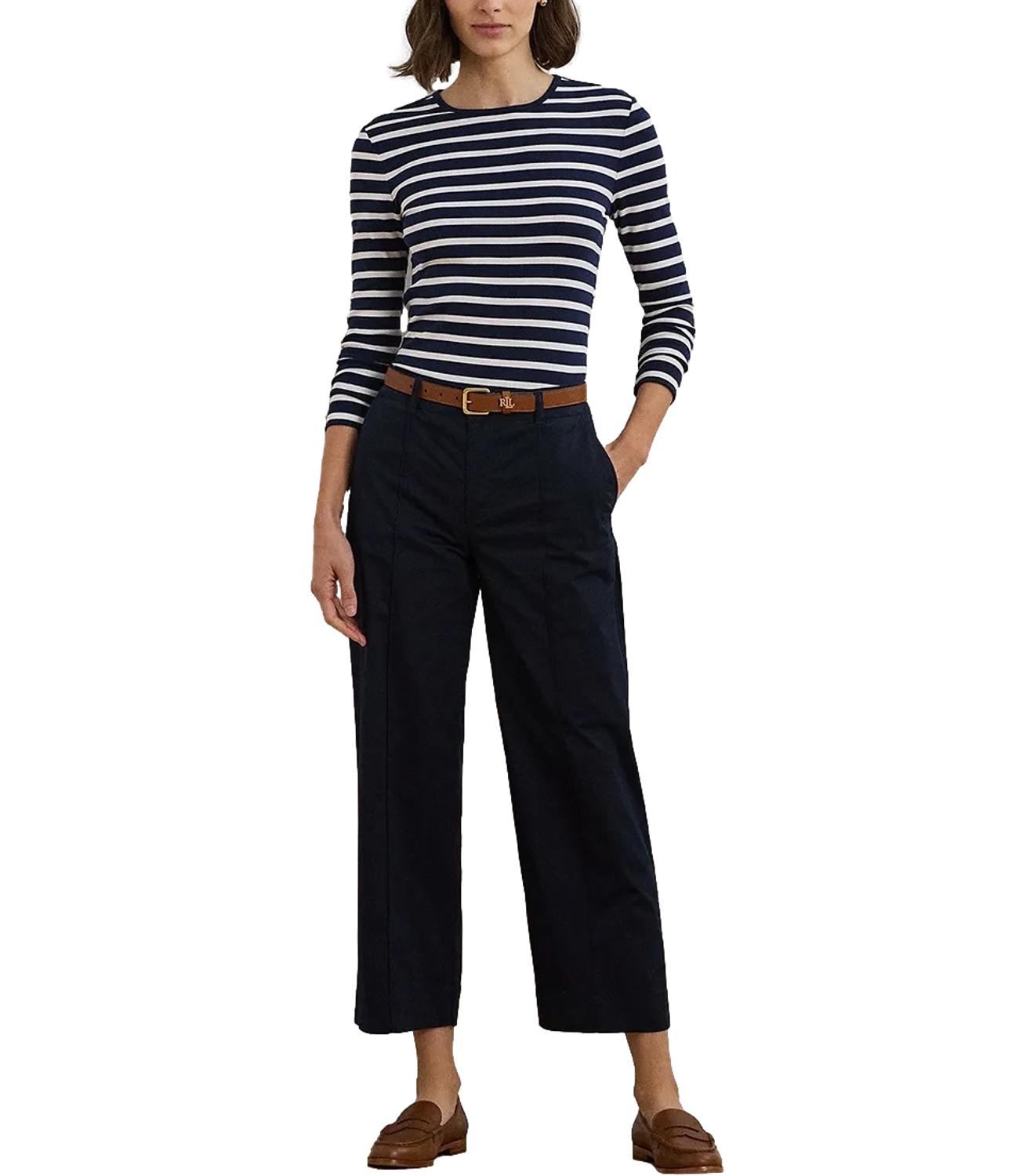 Ralph Lauren Pantaloni BRIENDA-FULL LENGTH-FLAT FRONT Blu Navy Donna