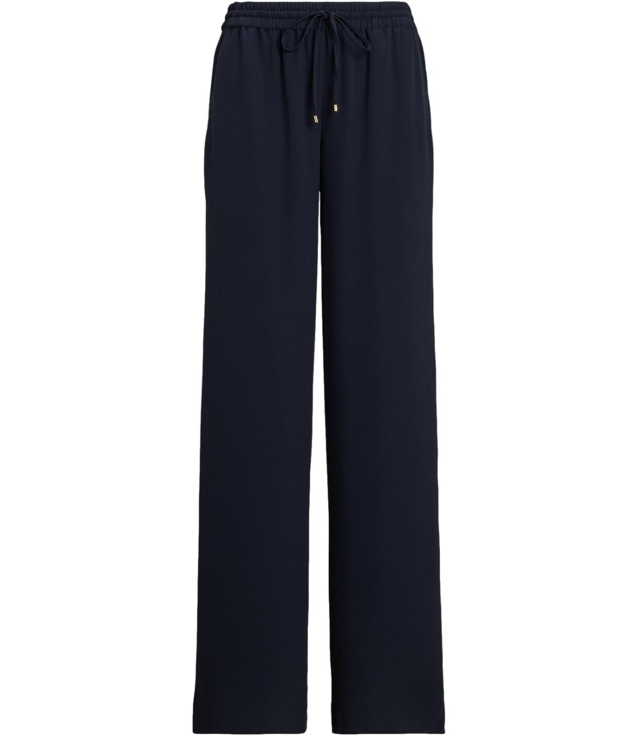 Ralph Lauren ZIAKASH-FULL LENGTH-FLAT FRONT Pantaloni Navy/Crema Donna