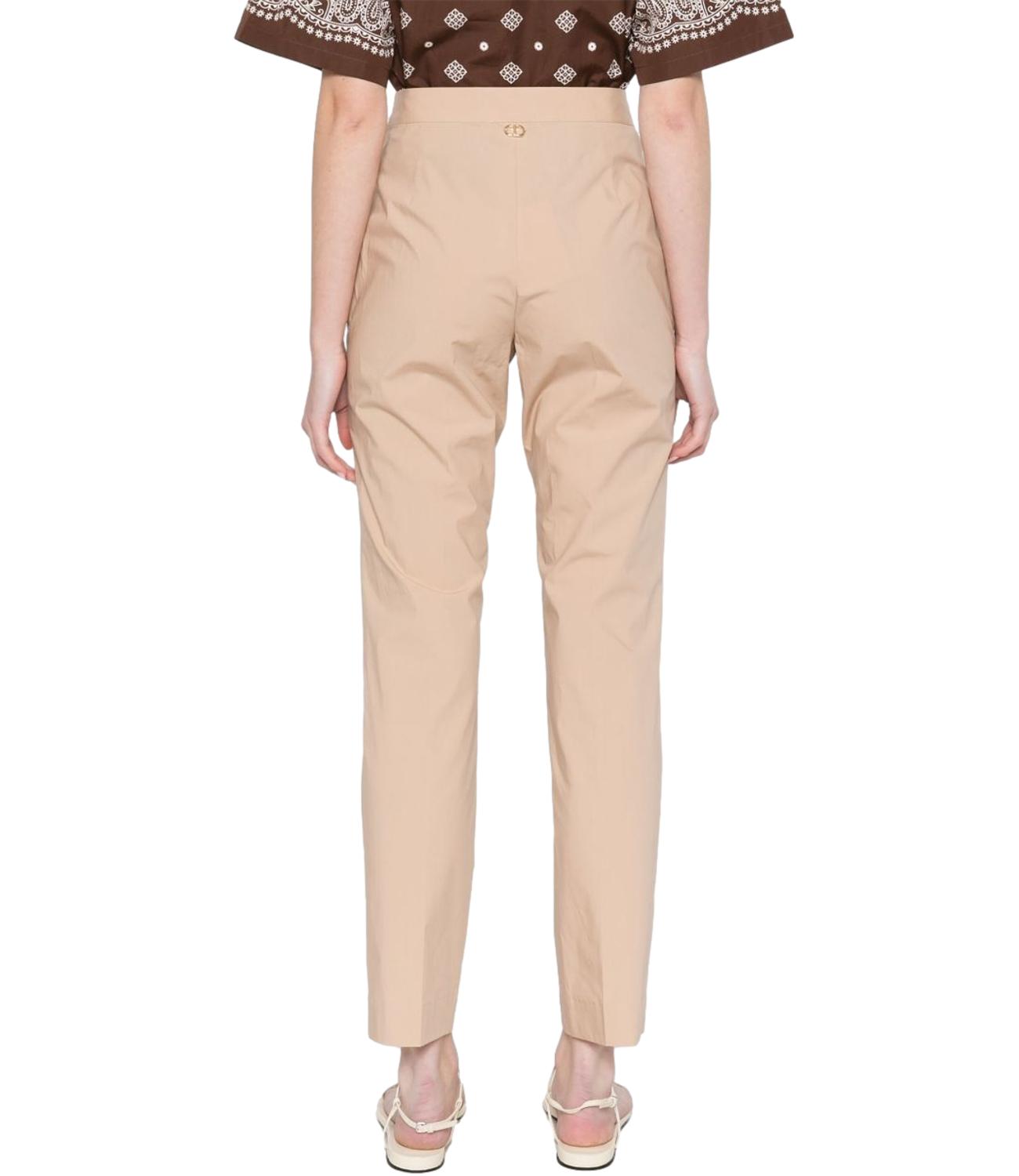 Twinset Pantaloni Beige Donna