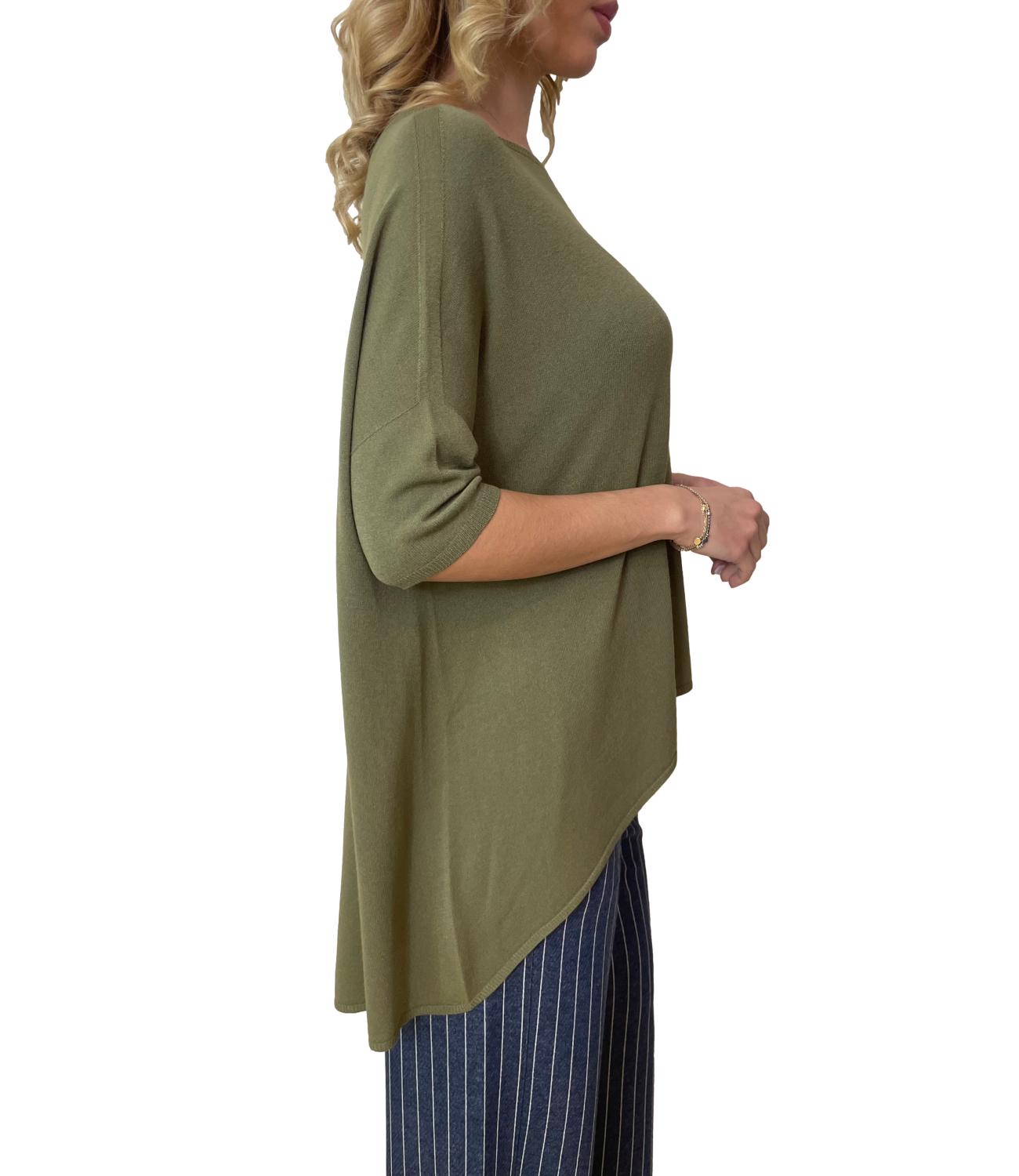 Vicolo Maglia Verde Militare Donna