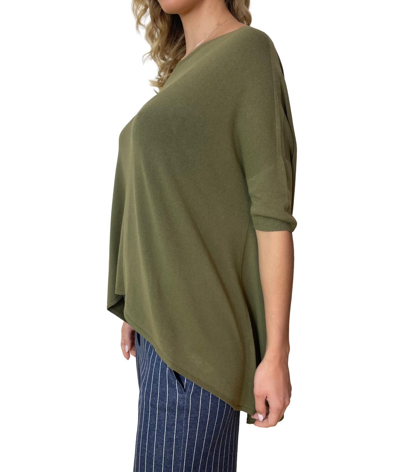 Vicolo Maglia Verde Militare Donna