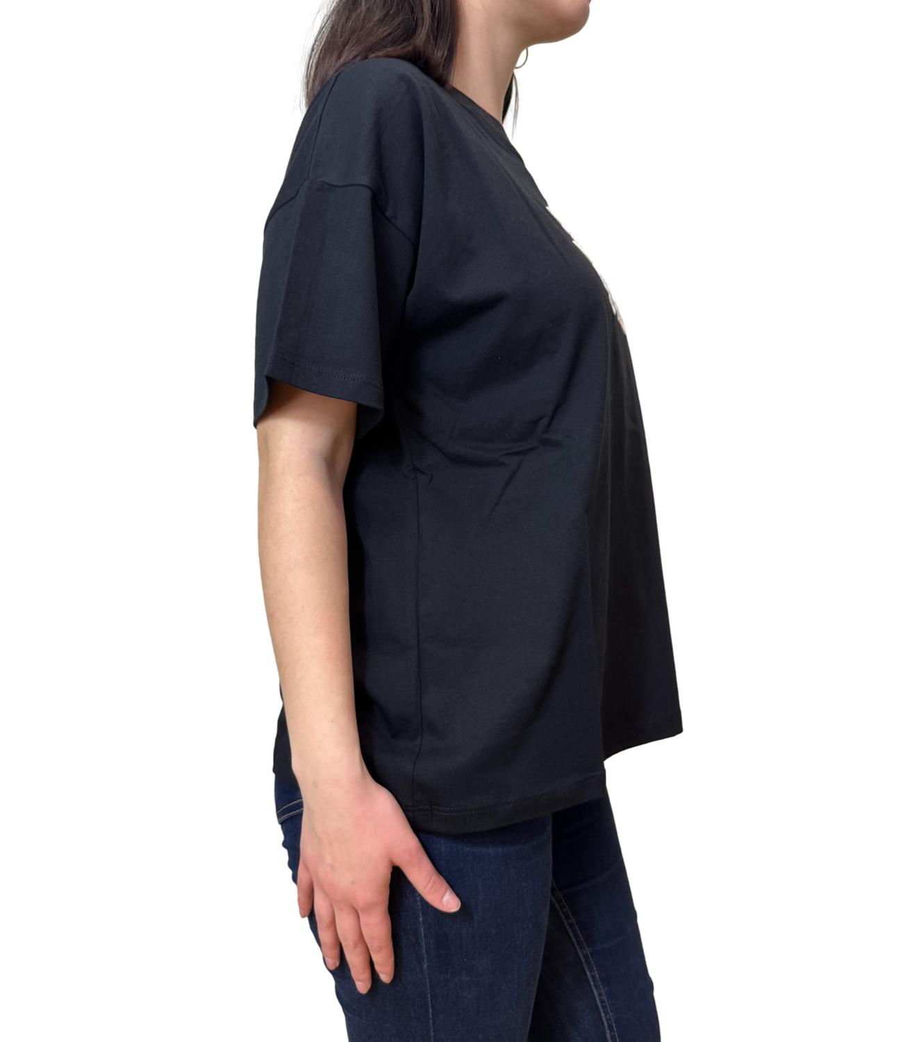 Vicolo t-shirt nera donna