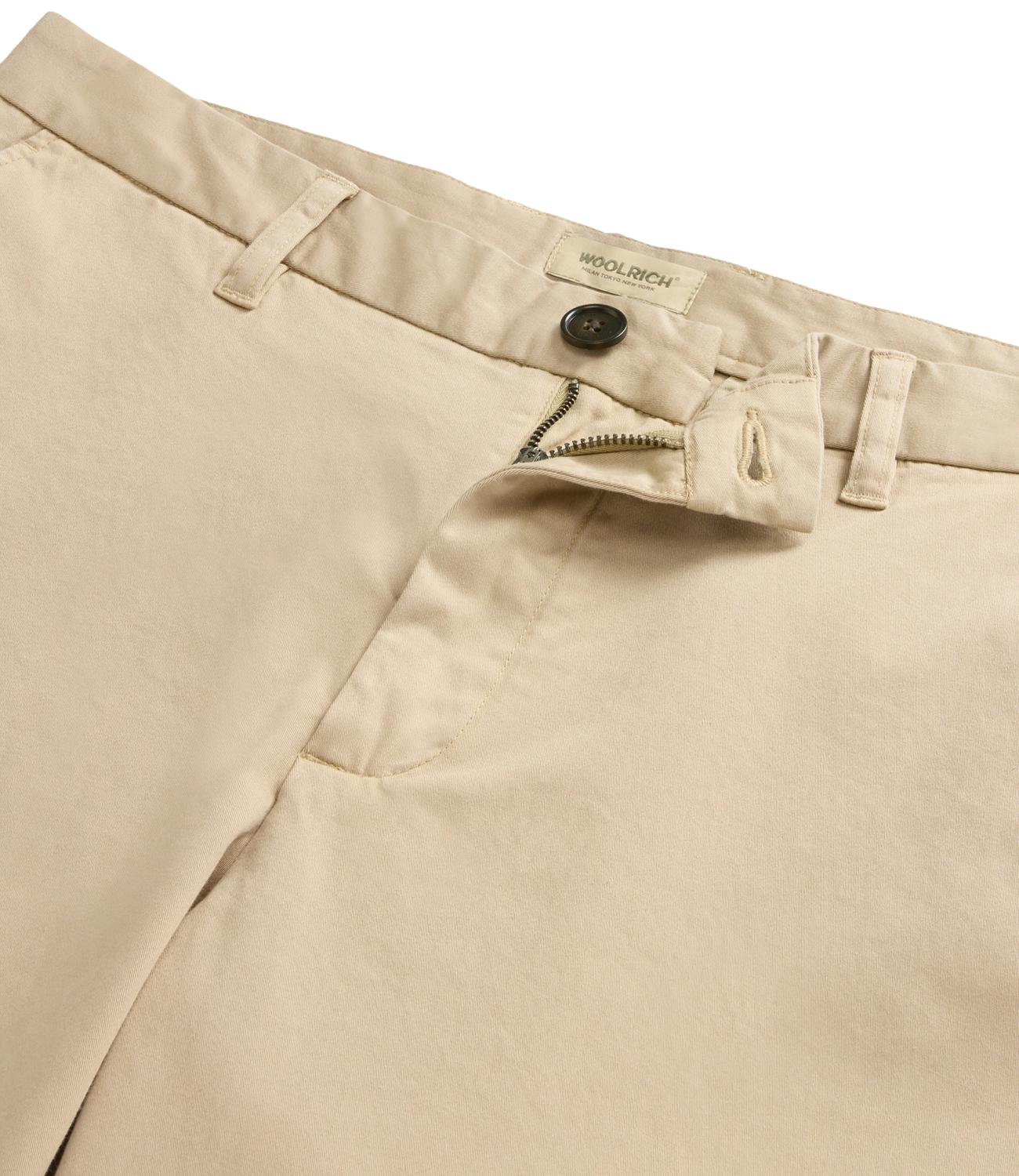 Woolrich Pantaloncini Classic Chino Beige Uomo