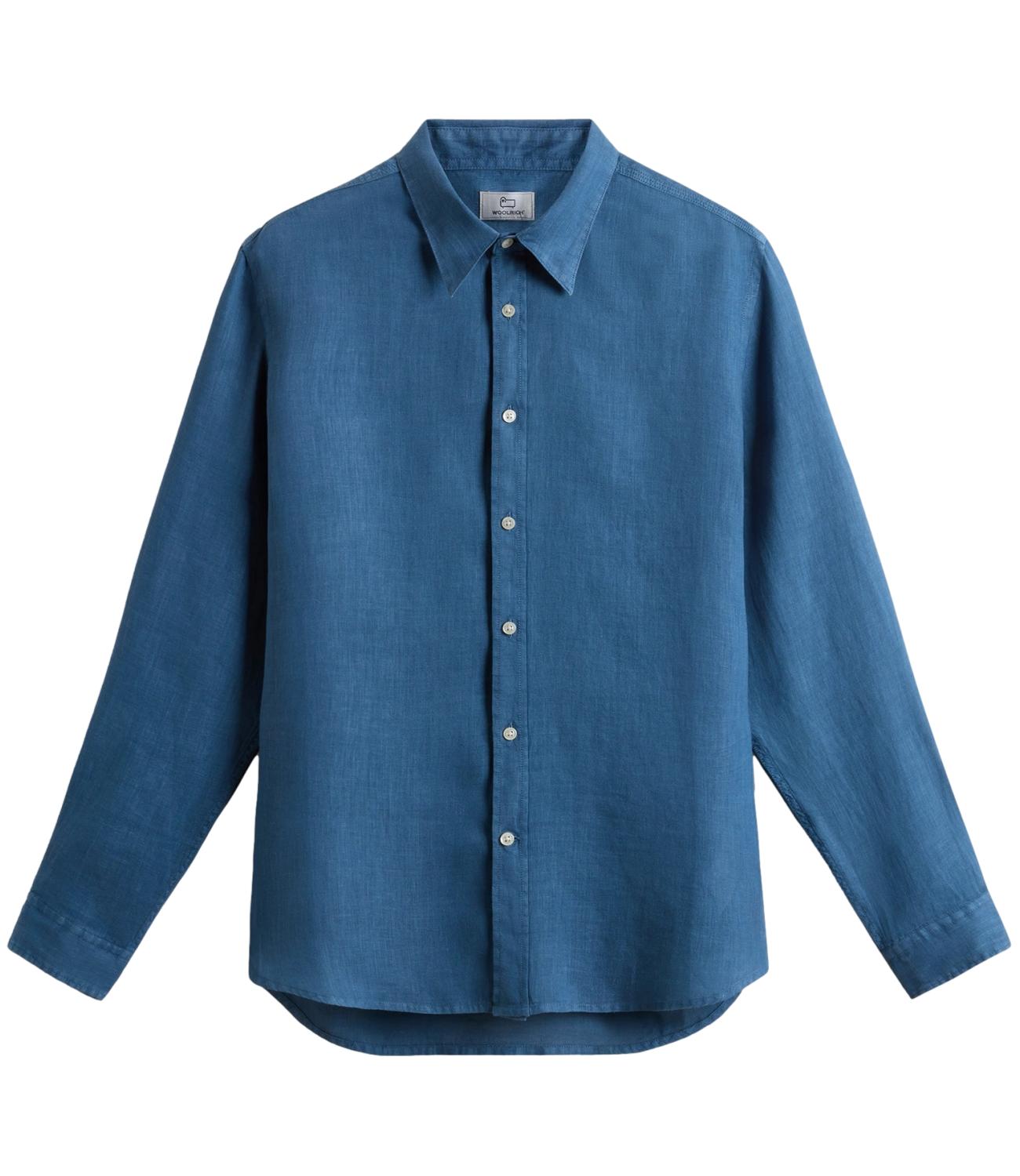 Woolrich Camicia Azzurra Uomo